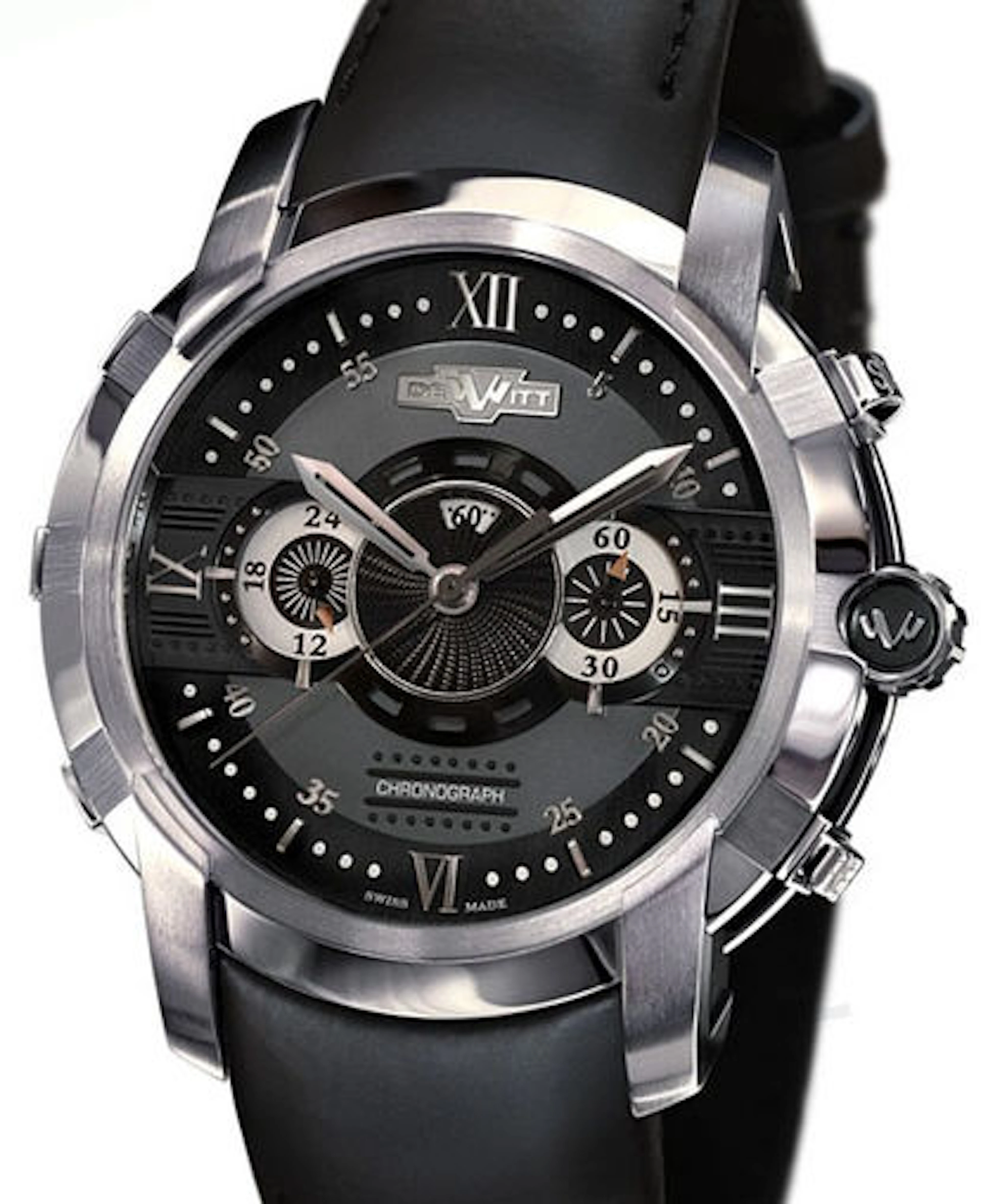 Dewitt Glorious Knight Chronograph Stainless Steel Men's Watch