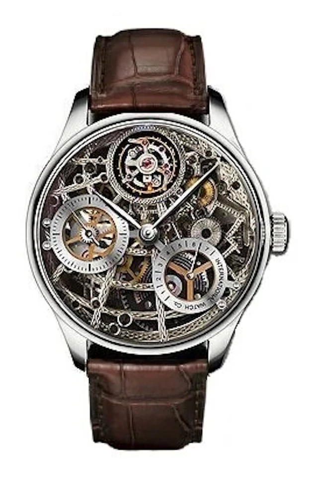 IWC Portuguese Tourbillon Mystere Squelette Platinum Mens Watch