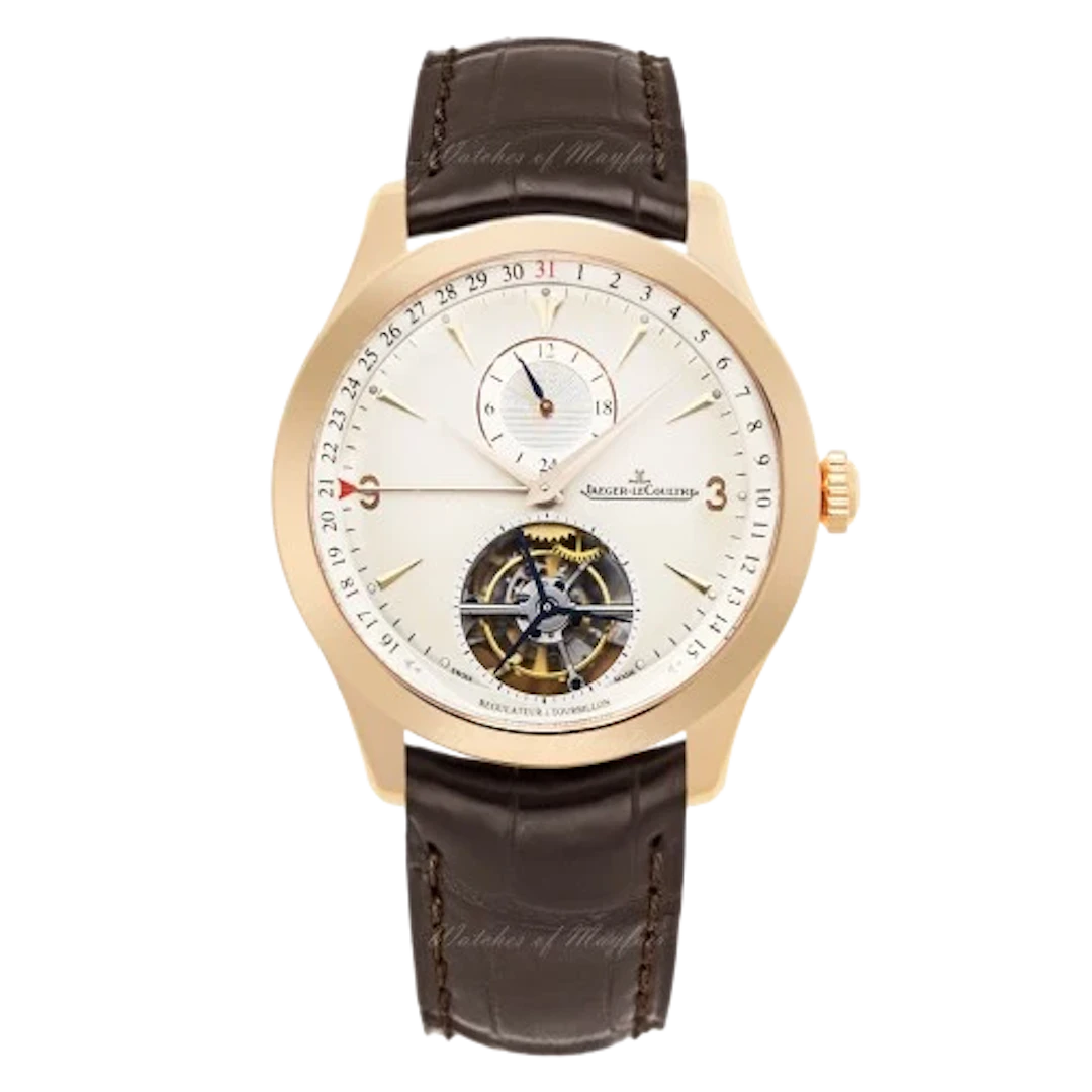 Jaeger-LeCoultre Master Control Tourbillon Dualtime 18K Rose Gold Men’s Watch