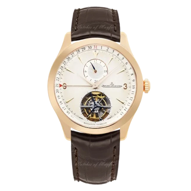 Jaeger-LeCoultre Master Control Tourbillon Dualtime 18K Rose Gold Men’s Watch