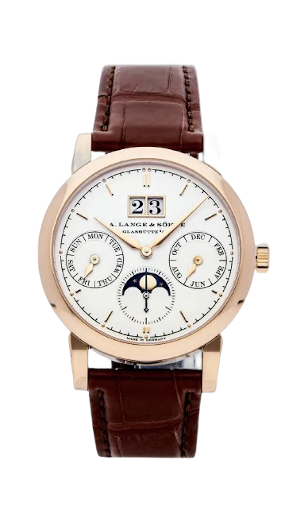 A. Lange & Söhne Saxonia Annual Calendar 18K Rose Gold Men’s Watch