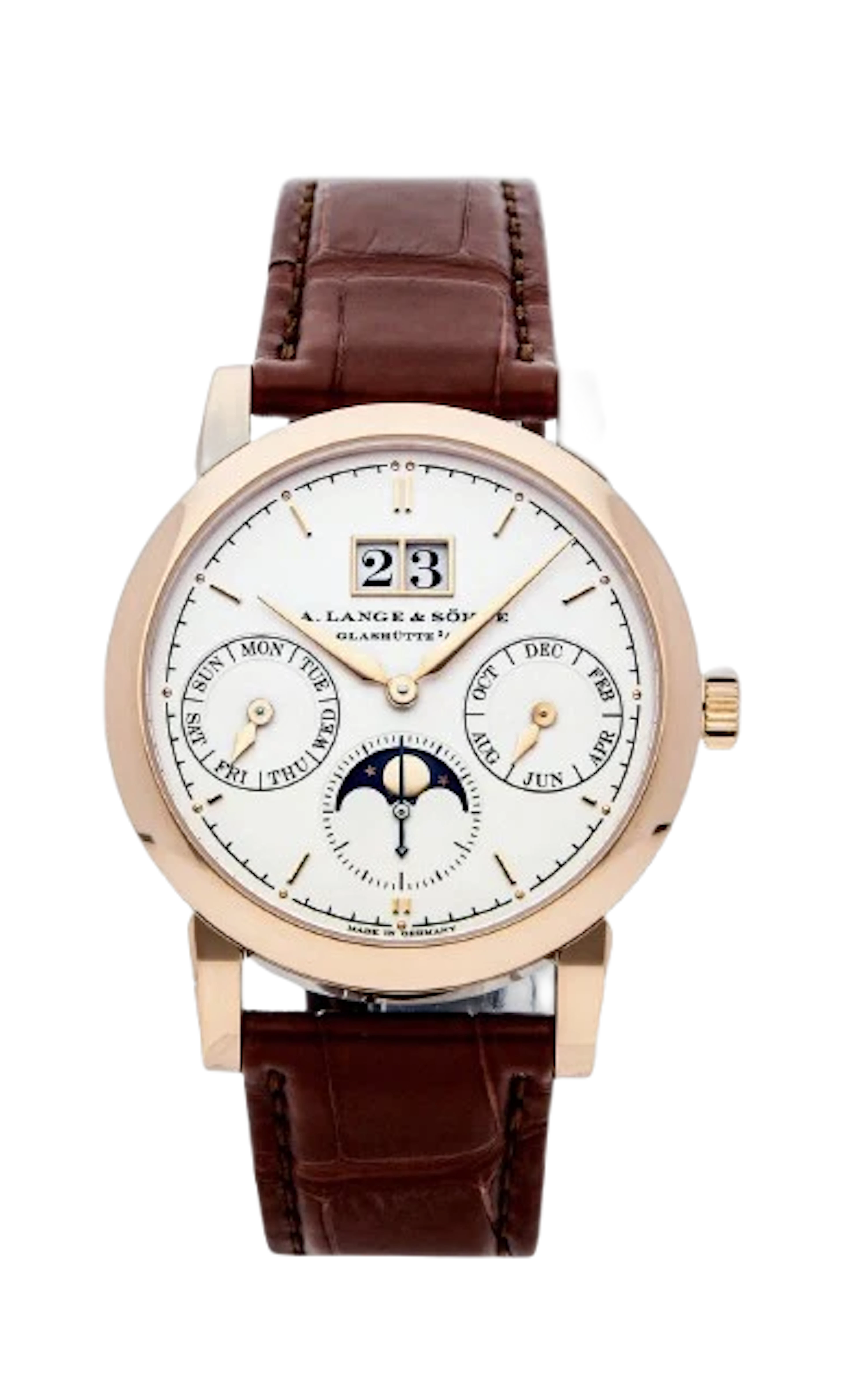 A. Lange & Söhne Saxonia Annual Calendar 18K Rose Gold Men’s Watch