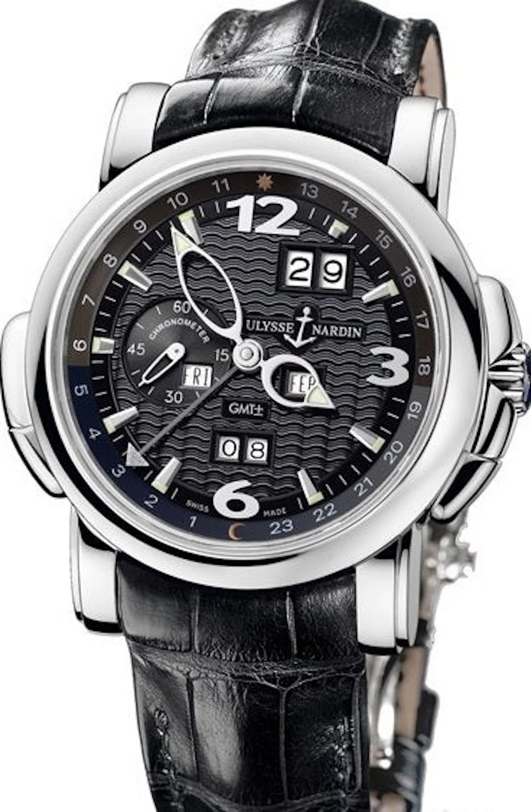 Ulysse Nardin GMT Perpetual Calendars 18K White Gold Men's Watch