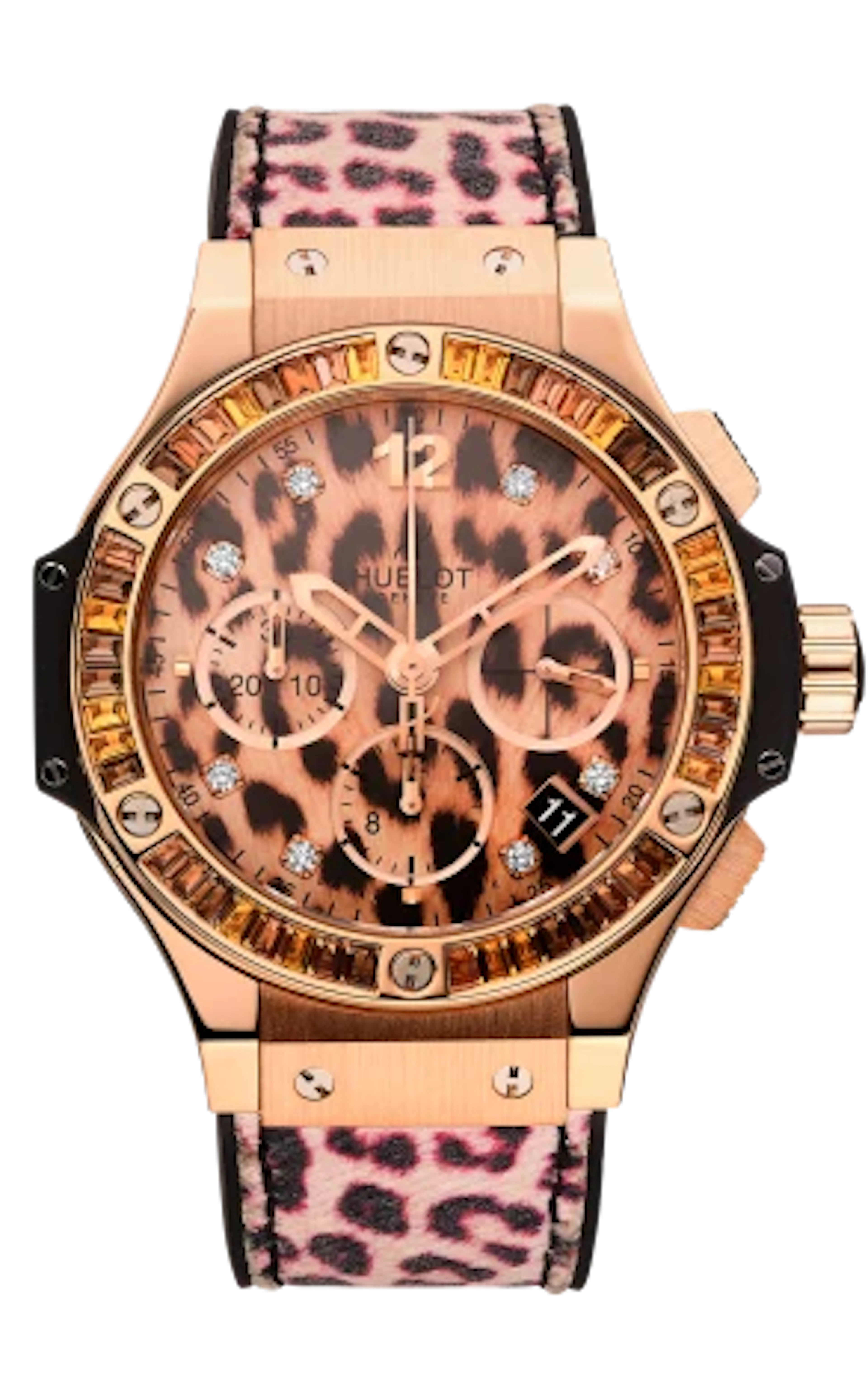 Hublot Big Bang 41 mm Leopard 18K Rose Gold & Andalusites Lady's Watc