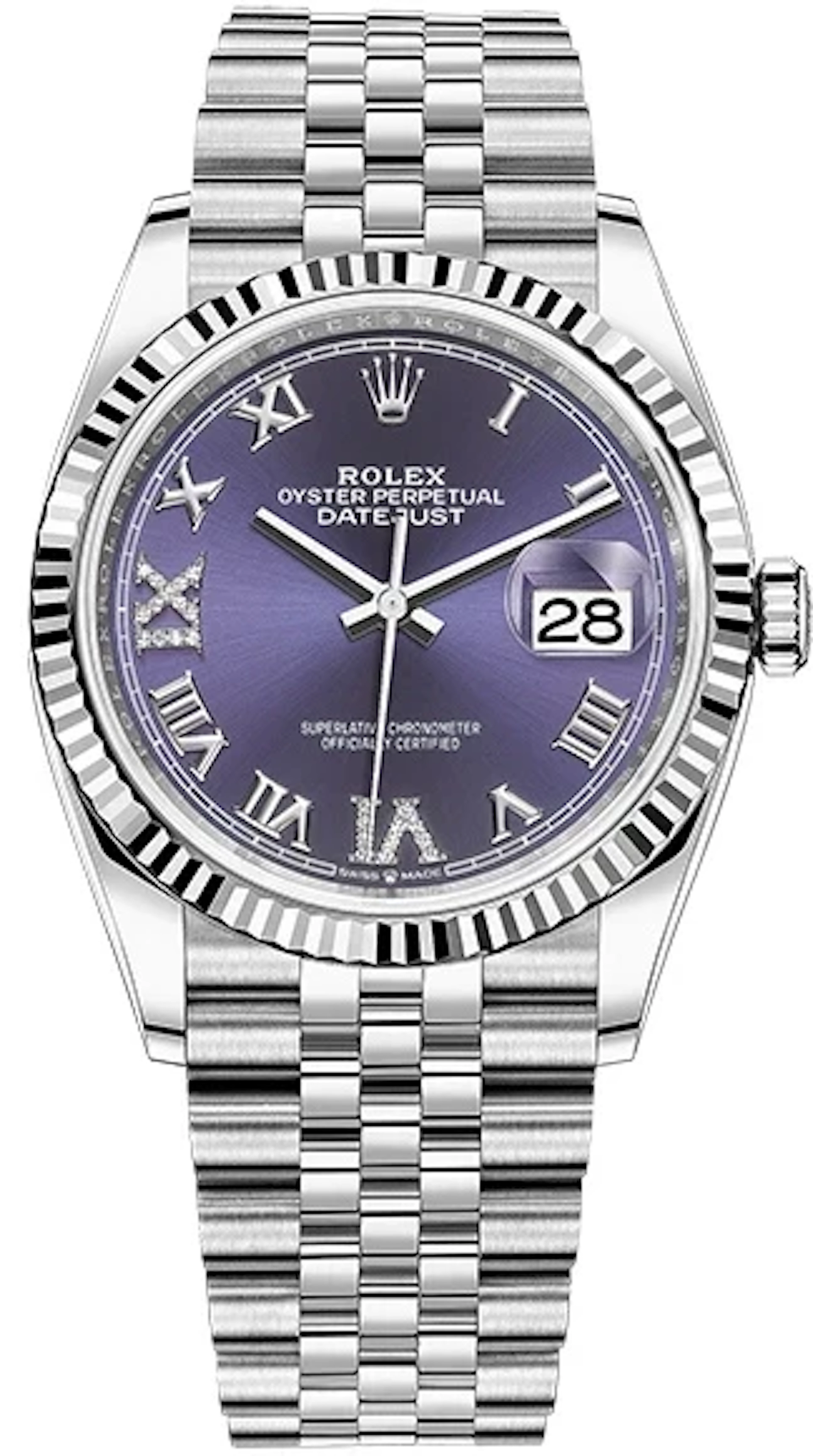Rolex Datejust Stainless steel & 18K White Gold Unisex Watch