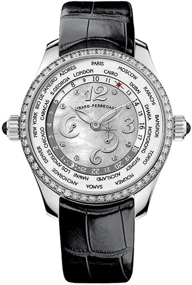 Girard-Perregaux WW.TC Stainless Steel & Diamonds Ladies Watch