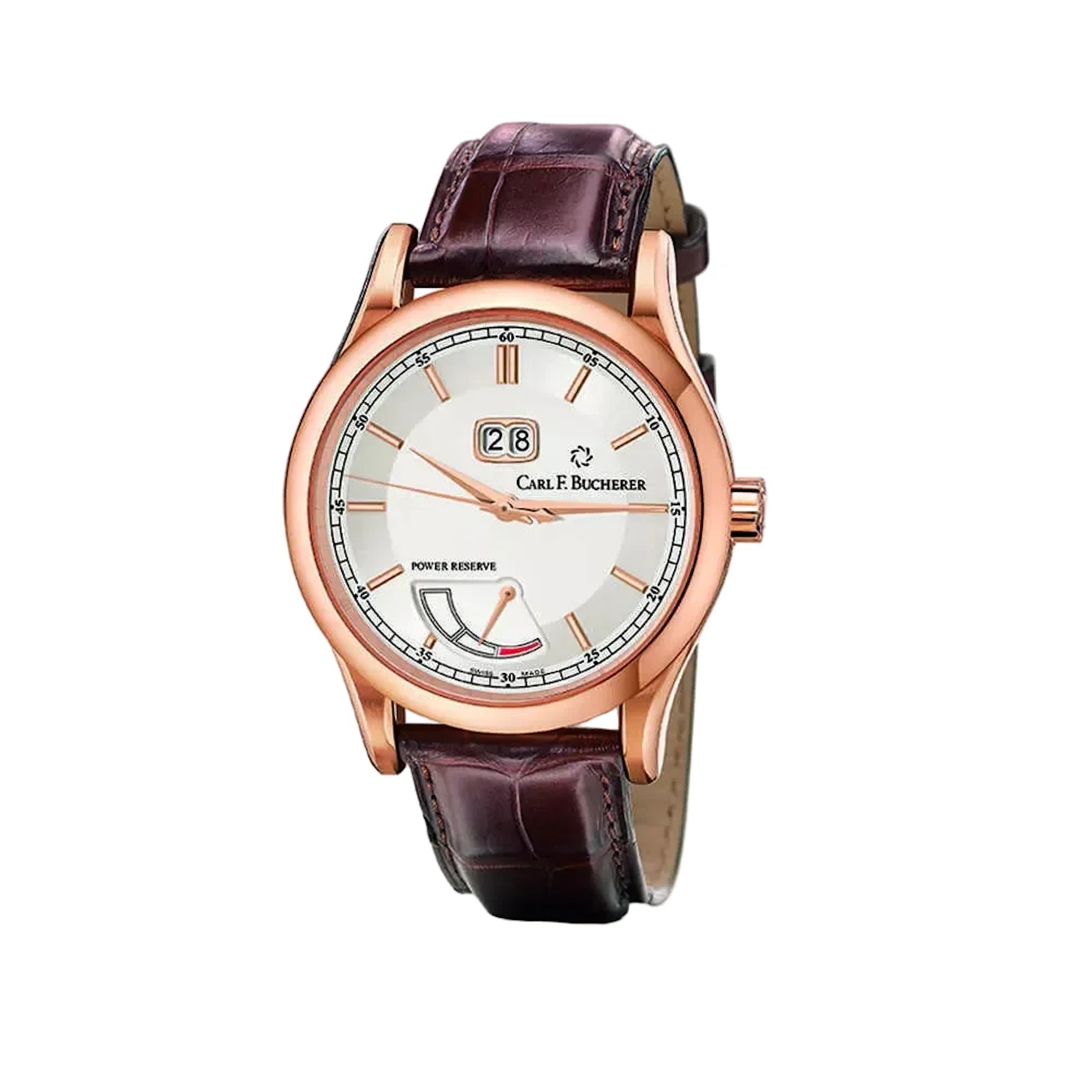 Carl F. Bucherer Manero Big Date Power 18K Rose Gold Men's Watch