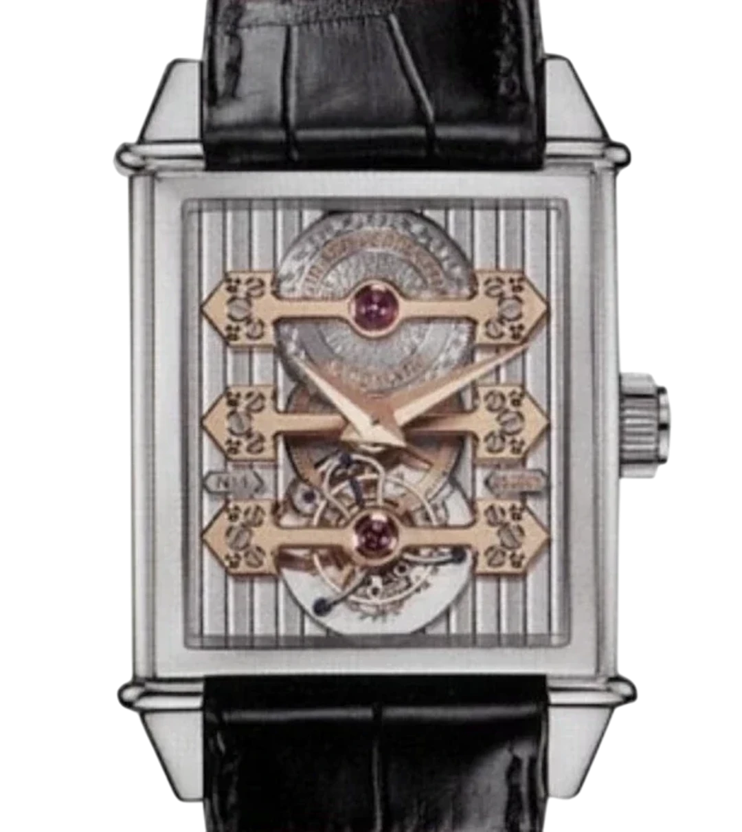 Girard Perregaux Bridges Vintage 1945 Tourbillon Platinum Men's Watch