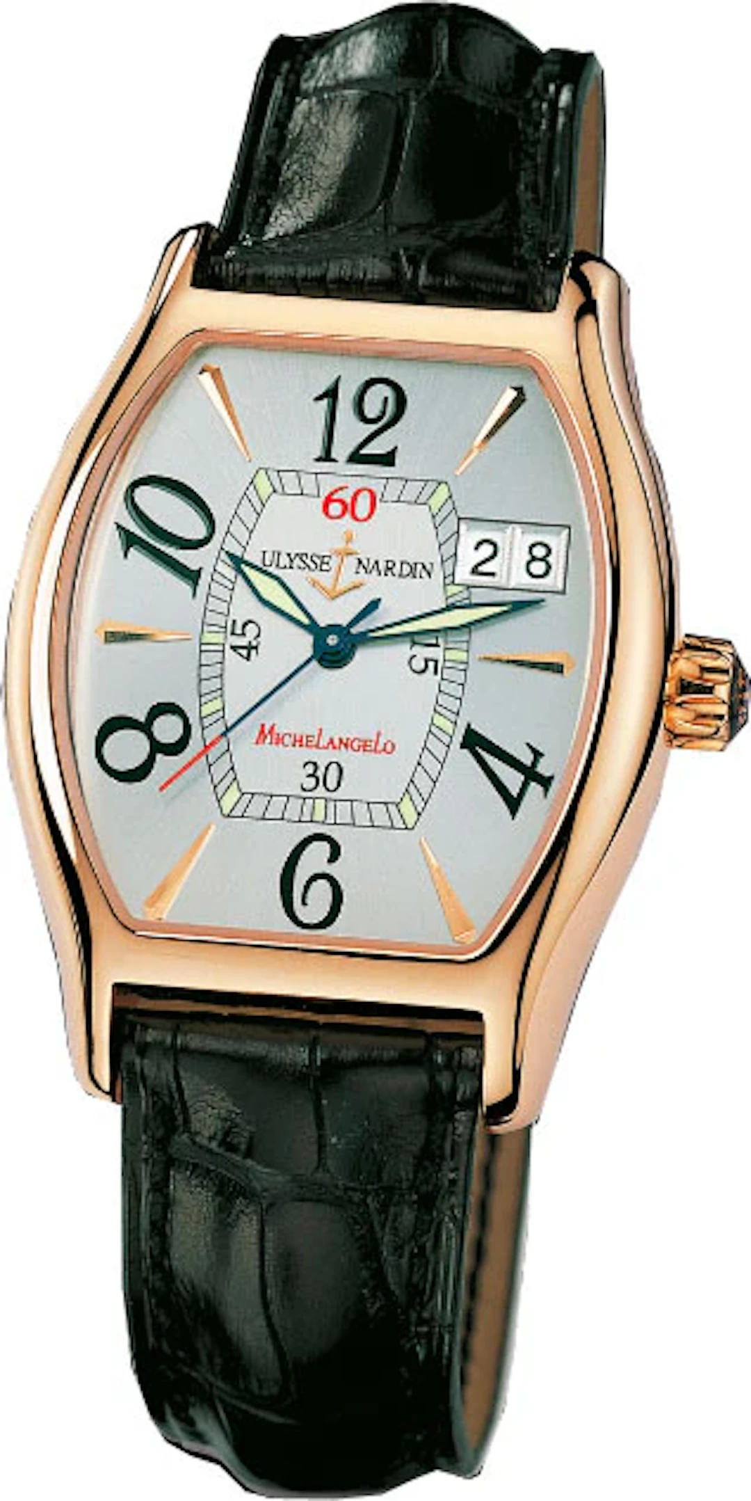 Ulysse Nardin Michelangelo Big Date 18K Rose Gold Men's Watch