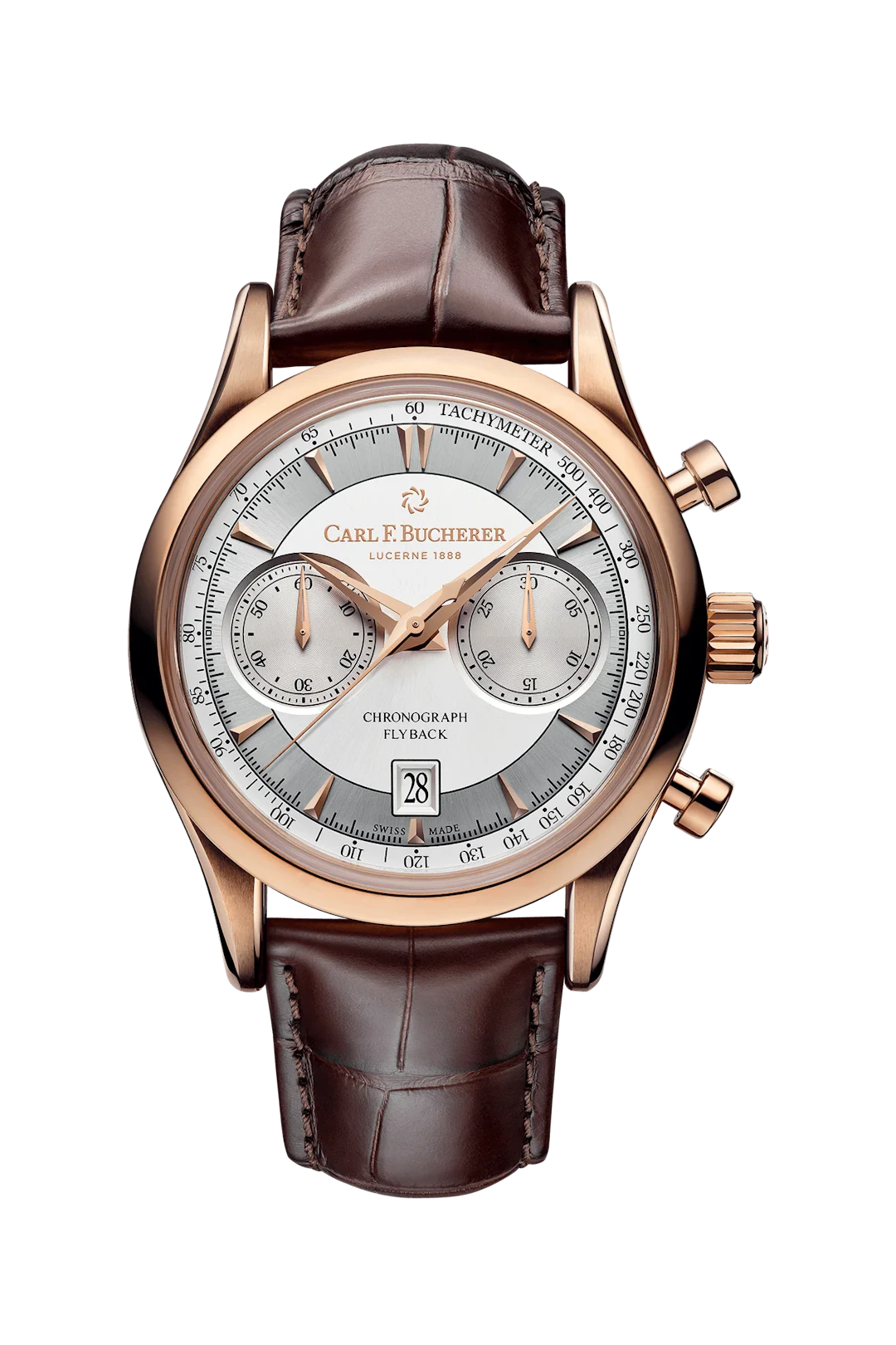 Carl F. Bucherer Manero Flyback 18K Rose Gold Men's Watch