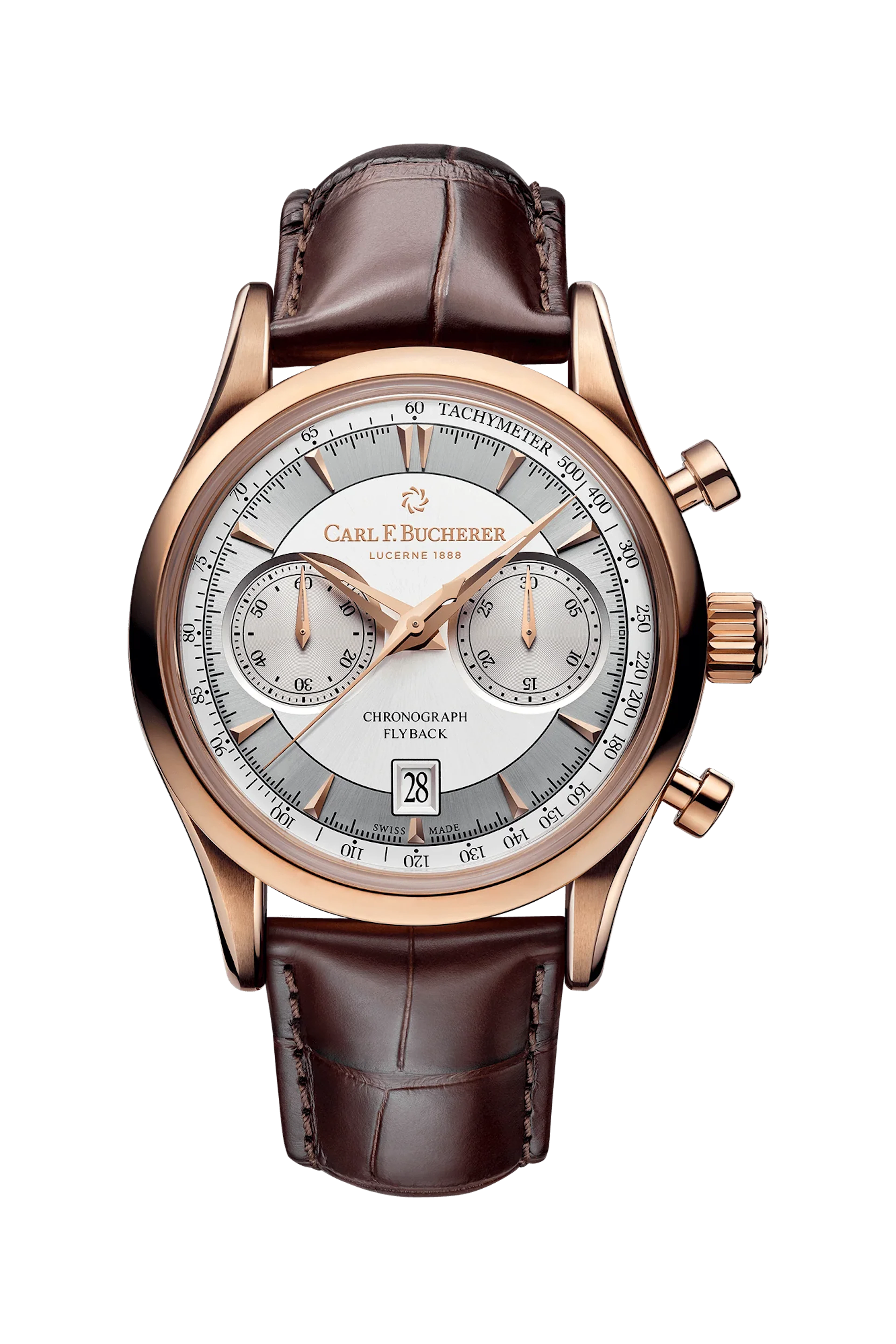 Carl F. Bucherer Manero Flyback 18K Rose Gold Men's Watch