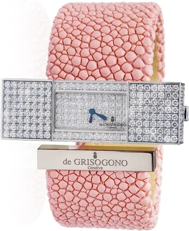 De grisogono Instrumentino 18K White Gold & Diamonds Lady's Watch