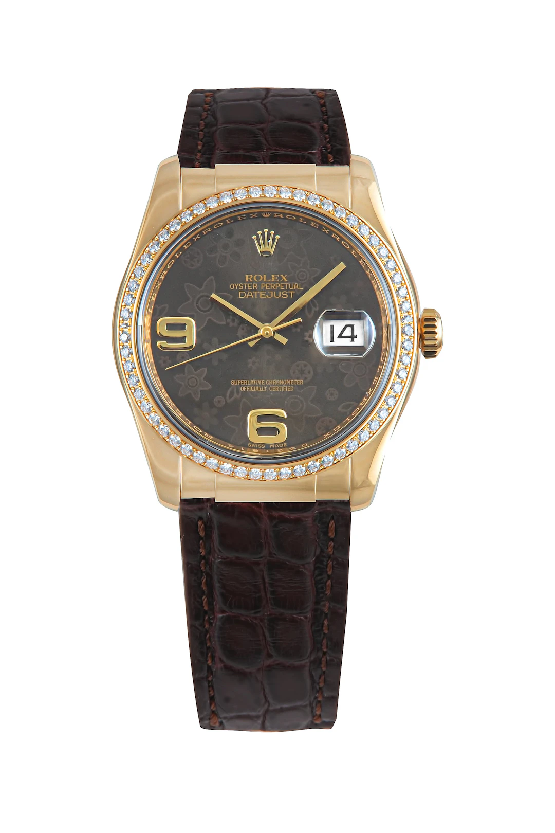 Rolex Datejust 18K Yellow Gold & Diamonds Lady's Watch