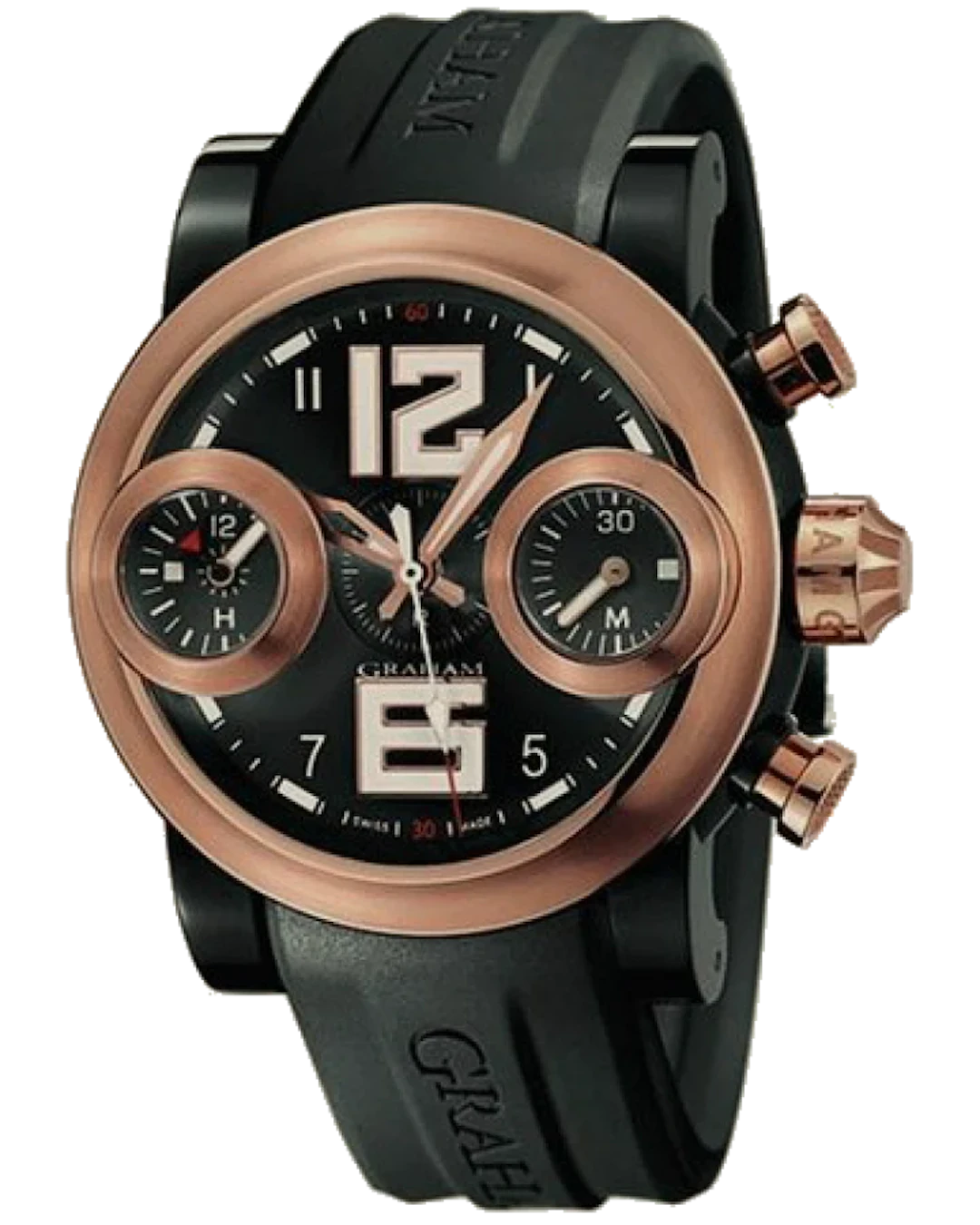 Graham Swordfish Big Chronograph PVD Stainless steel & 18K Rose Gold
