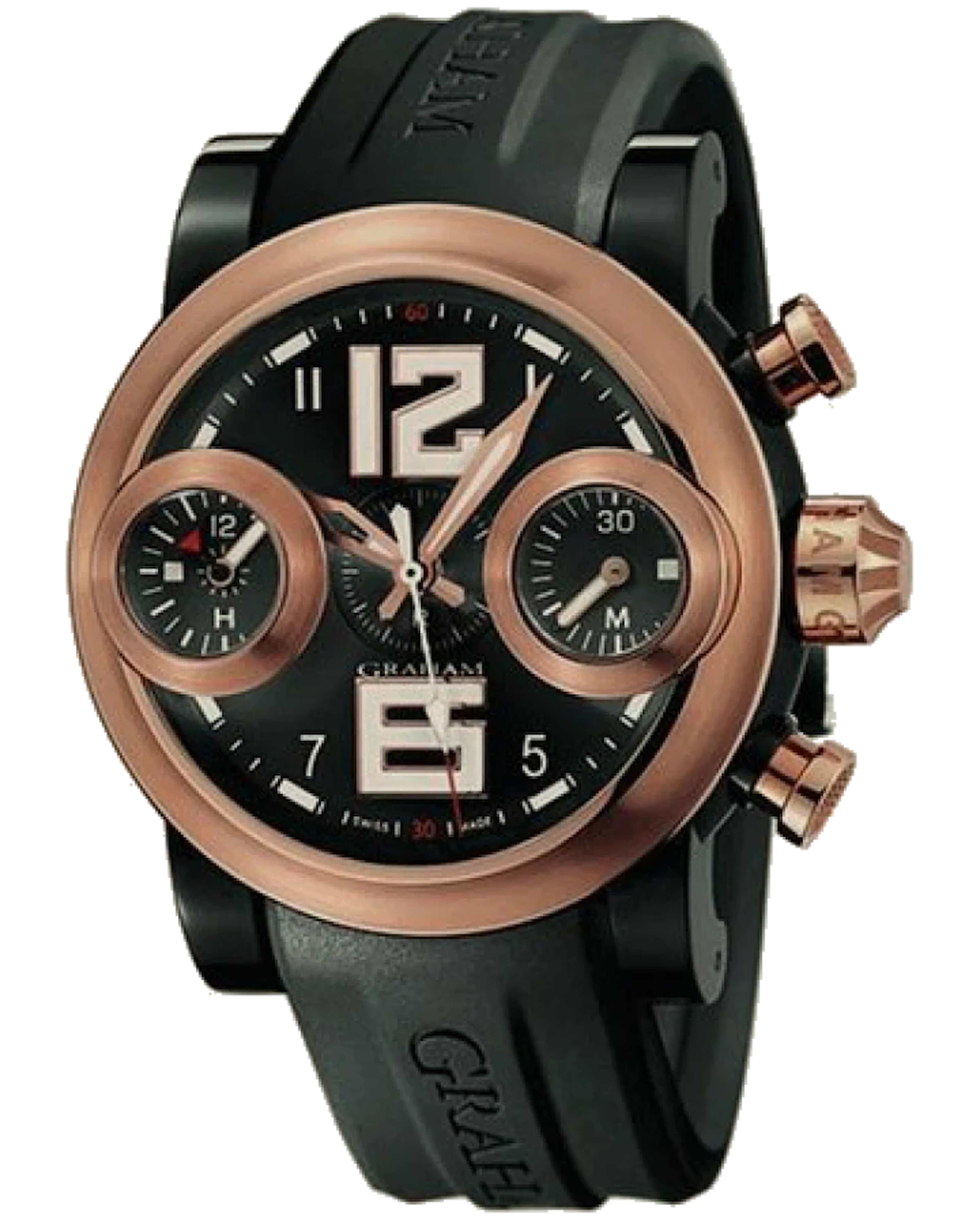 Graham Swordfish Big Chronograph PVD Stainless steel & 18K Rose Gold