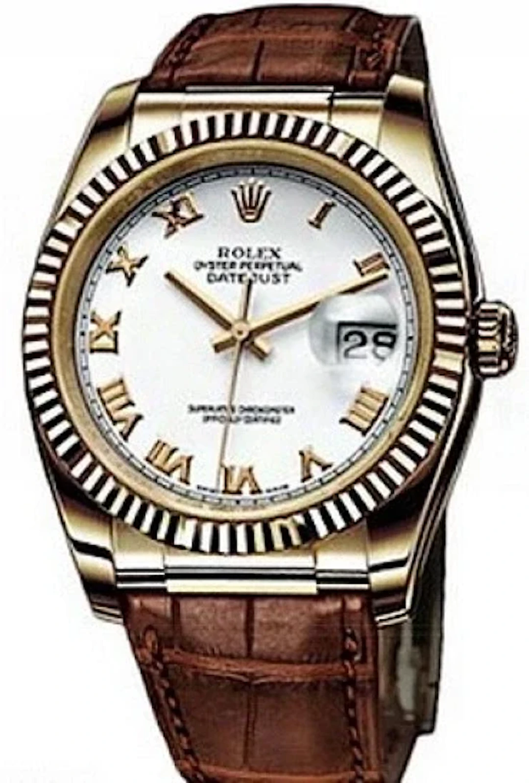 Rolex Datejust 36 Yellow Gold Men's Watch 116138