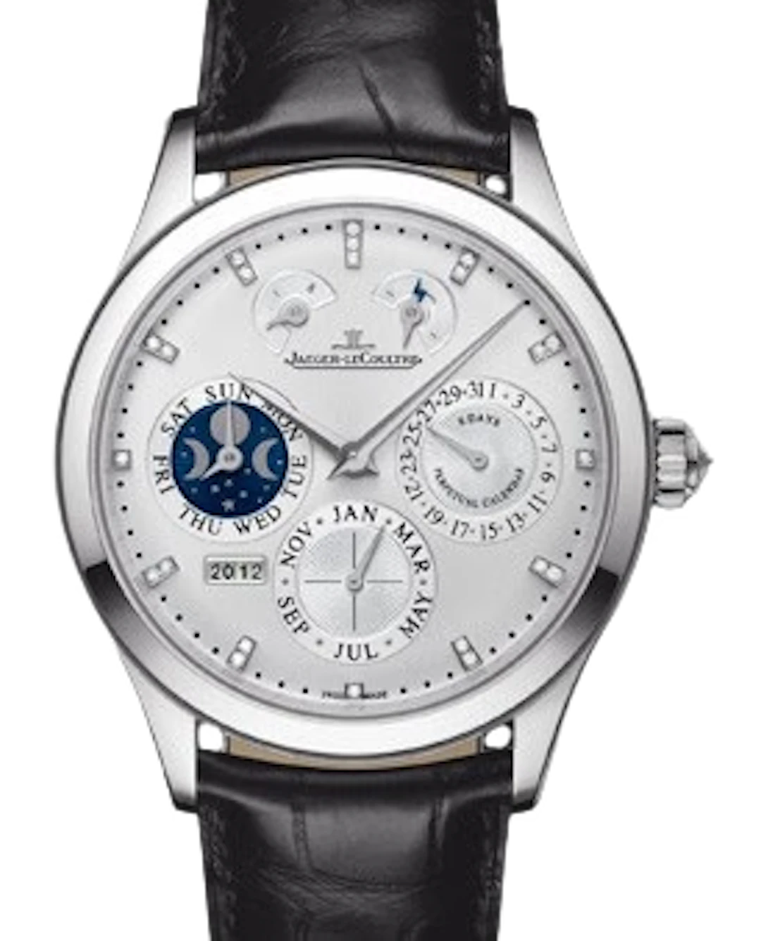 Jaeger-LeCoultre Master Eight Days Perpetual 18k White Gold Men's Watch