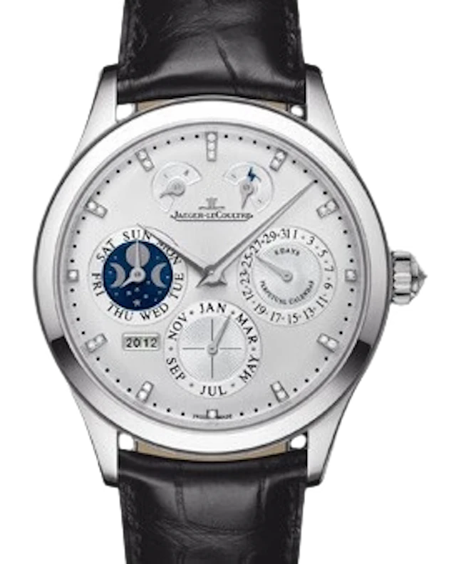 Jaeger-LeCoultre Master Eight Days Perpetual 18k White Gold Men's Watch