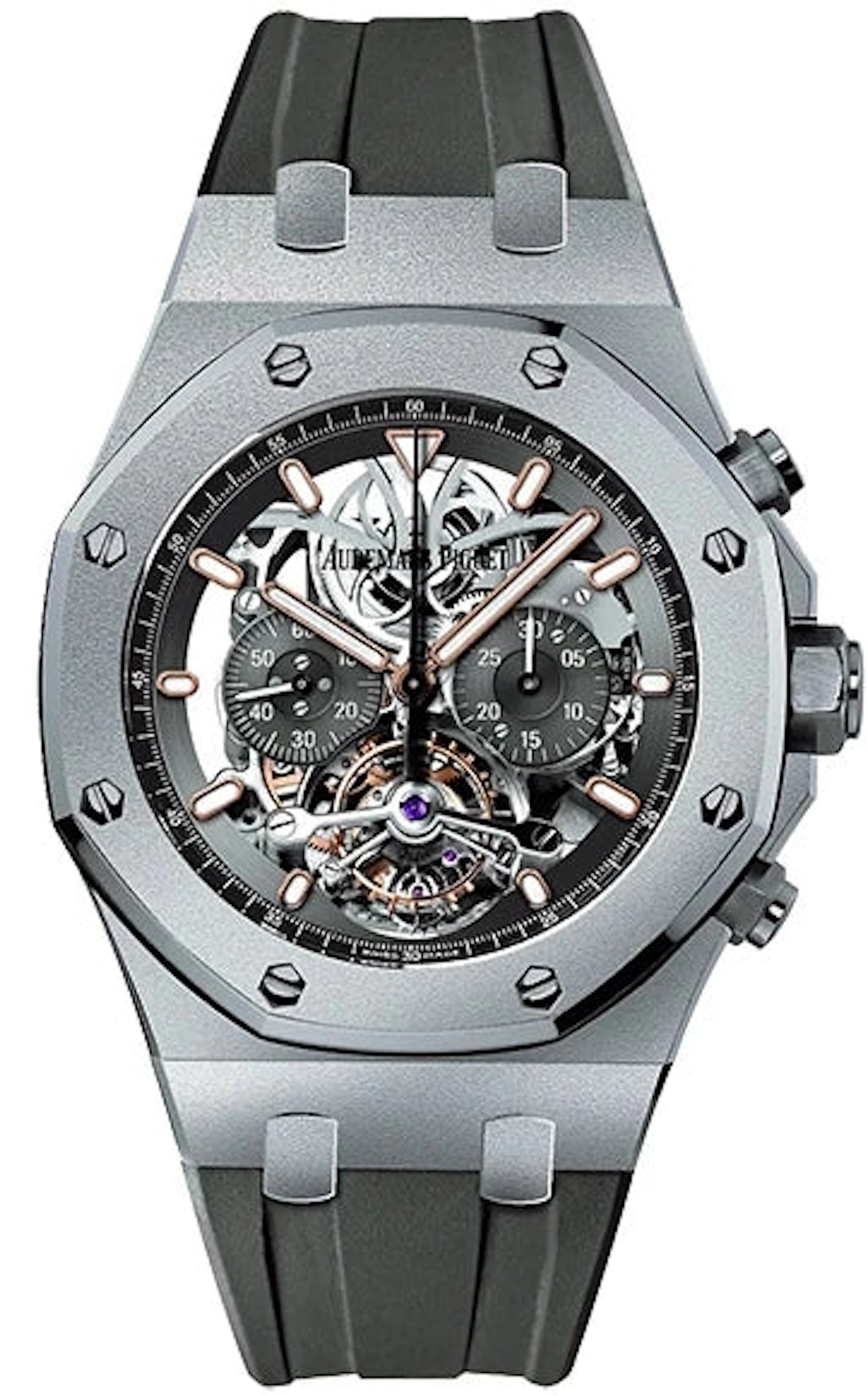 Audemars Piguet Royal Oak Tourbillon Chronograph Skeleton Titanium Men's Watch