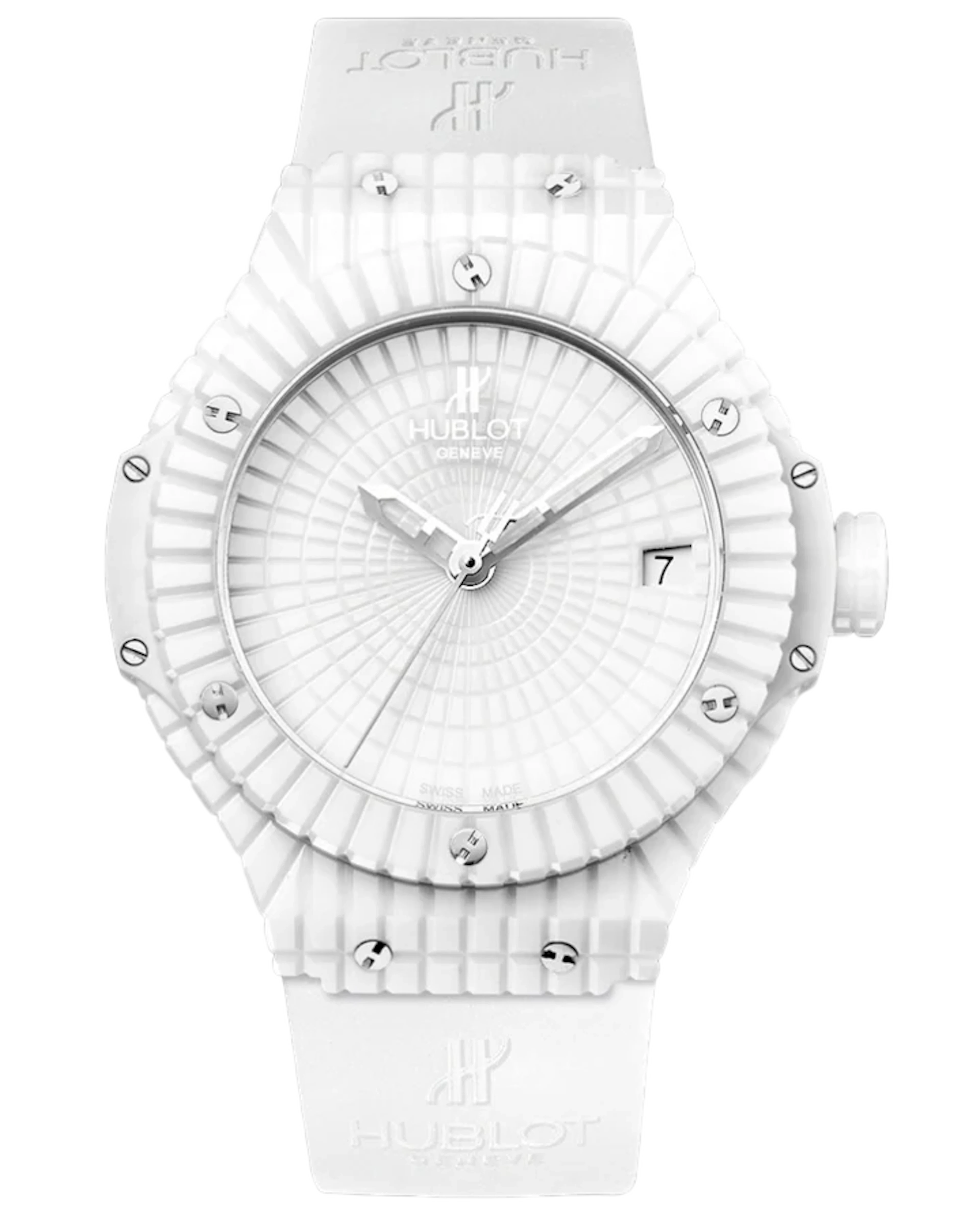 Hublot Big Bang 41mm White Caviar Ceramic & Rubber Men's Watch