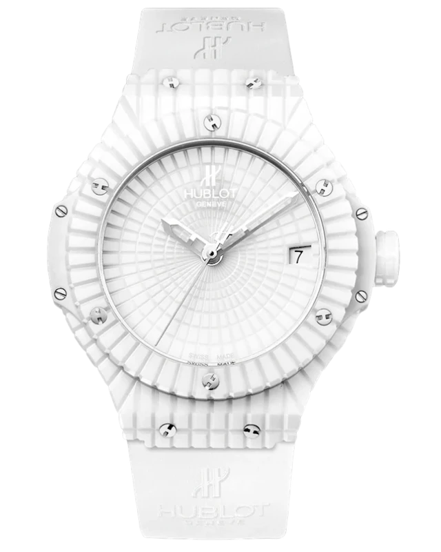 Hublot Big Bang 41mm White Caviar Ceramic & Rubber Men's Watch
