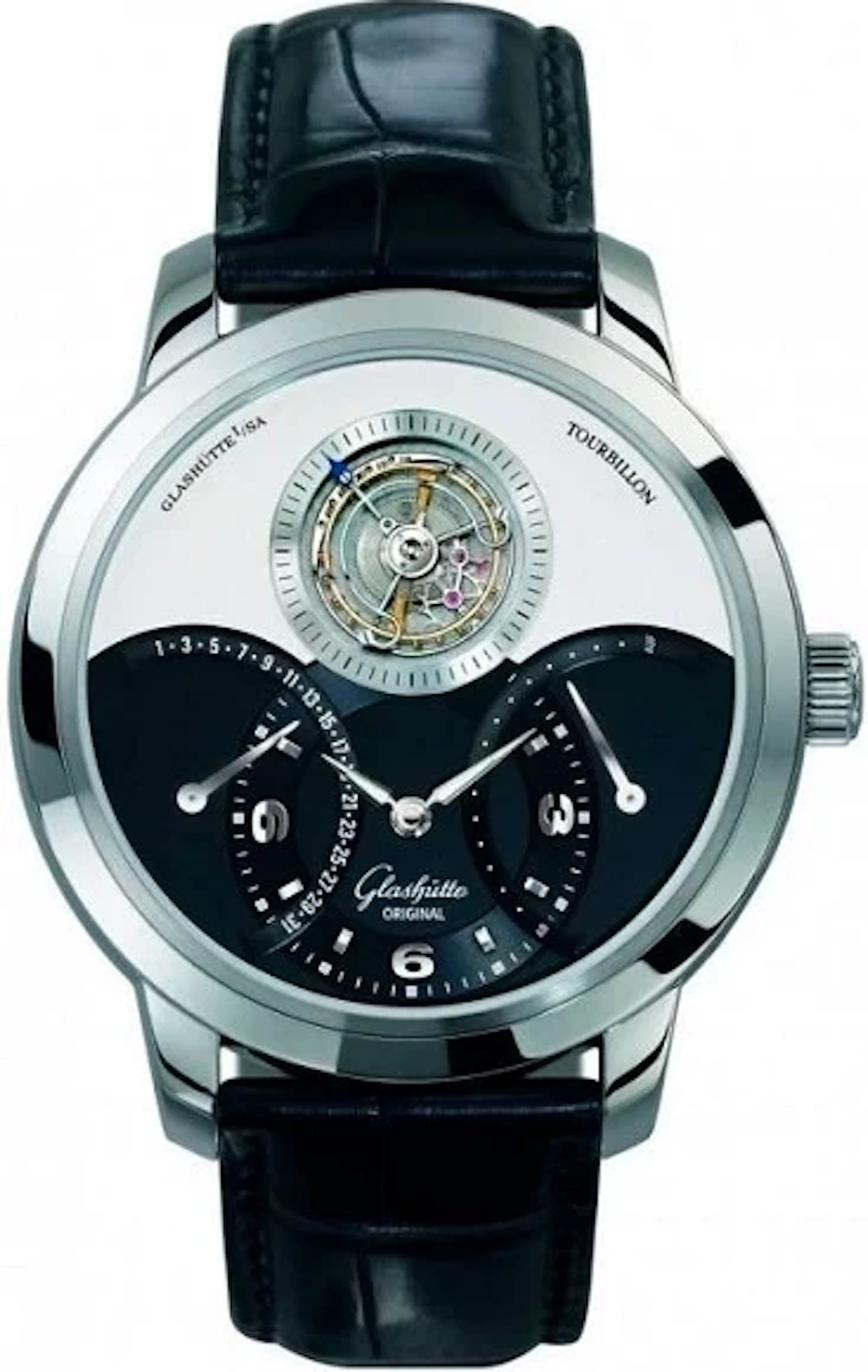 Glashütte Original PanoTourbillon XL 18K White Gold Men's Watch