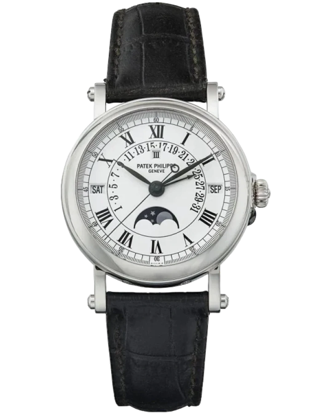 Patek Philippe Perpetual Calendar 18K White Gold Man's Watch