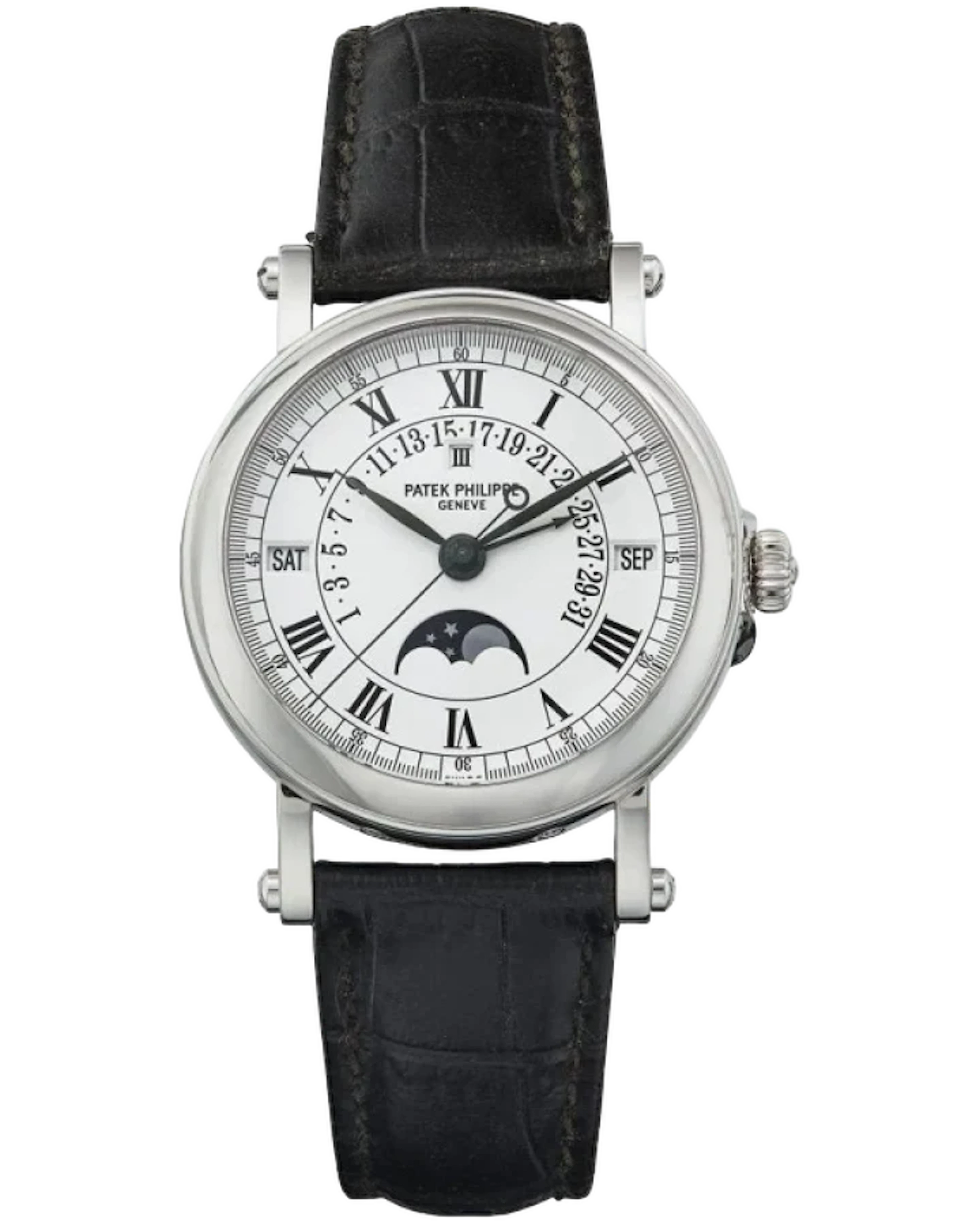 Patek Philippe Perpetual Calendar 18K White Gold Man's Watch