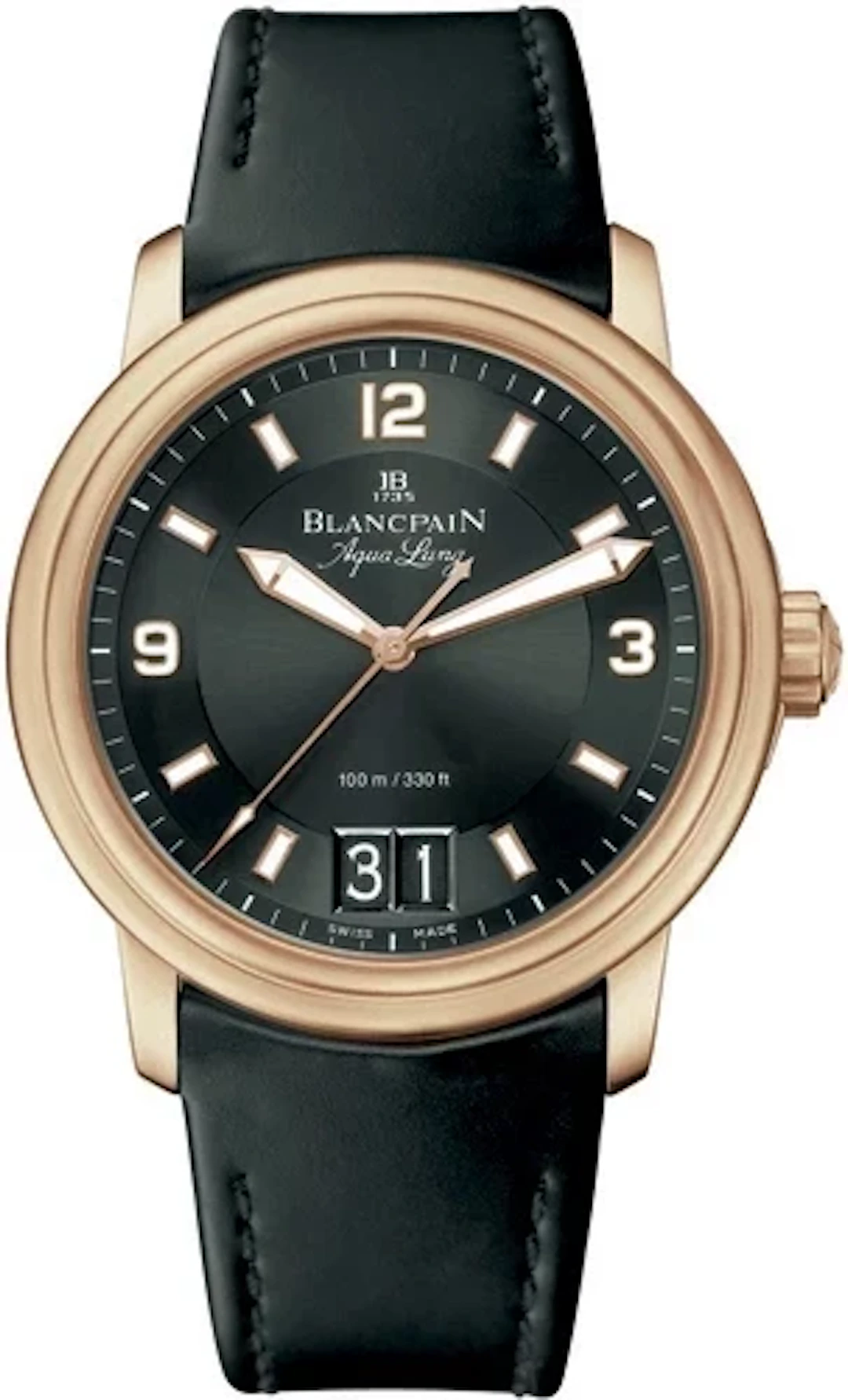 Blancpain Leman Big Date 18K Rose Gold Men's Watch
