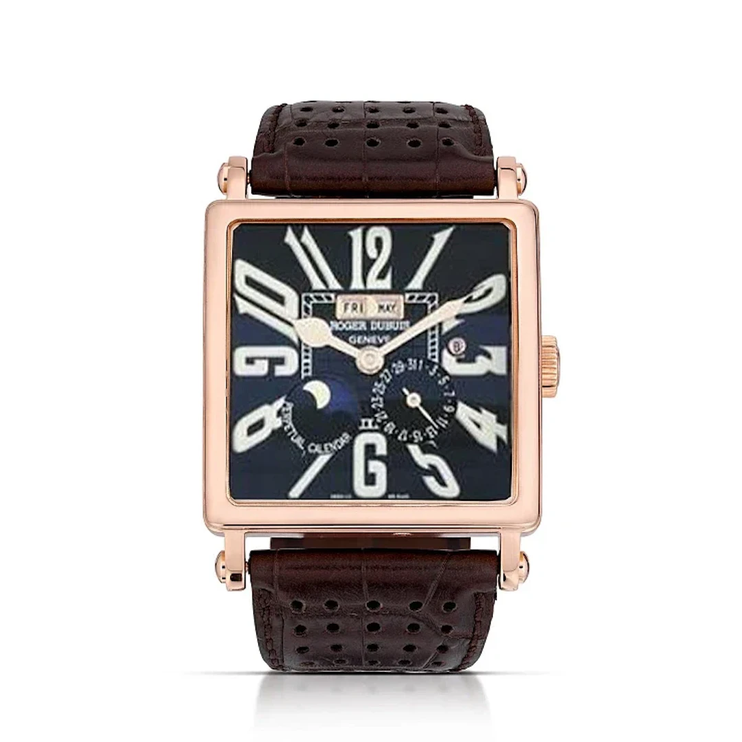 Roger Dubuis Square Perpetual Calendar 18K Rose Gold Men's Watch