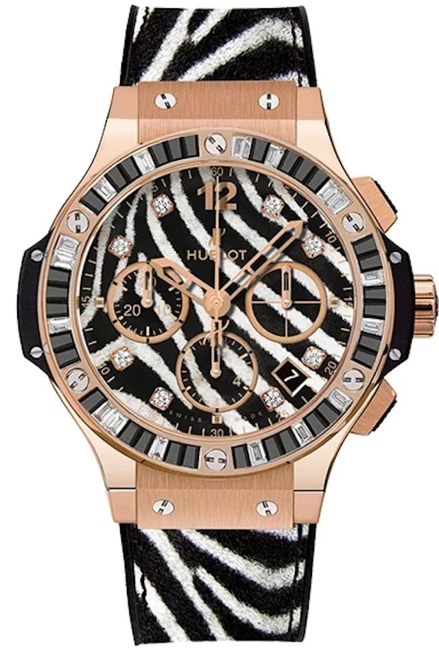 Hublot Big Bang Zebra 41 mm 18K Rose Gold & Diamonds Men's Watch