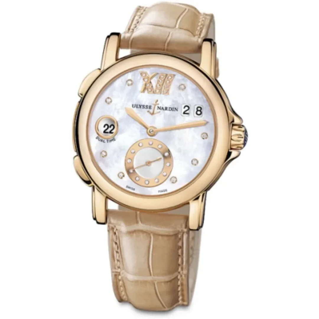 Ulysse Nardin GMT Big Date 18K Rose Gold Ladies Watch