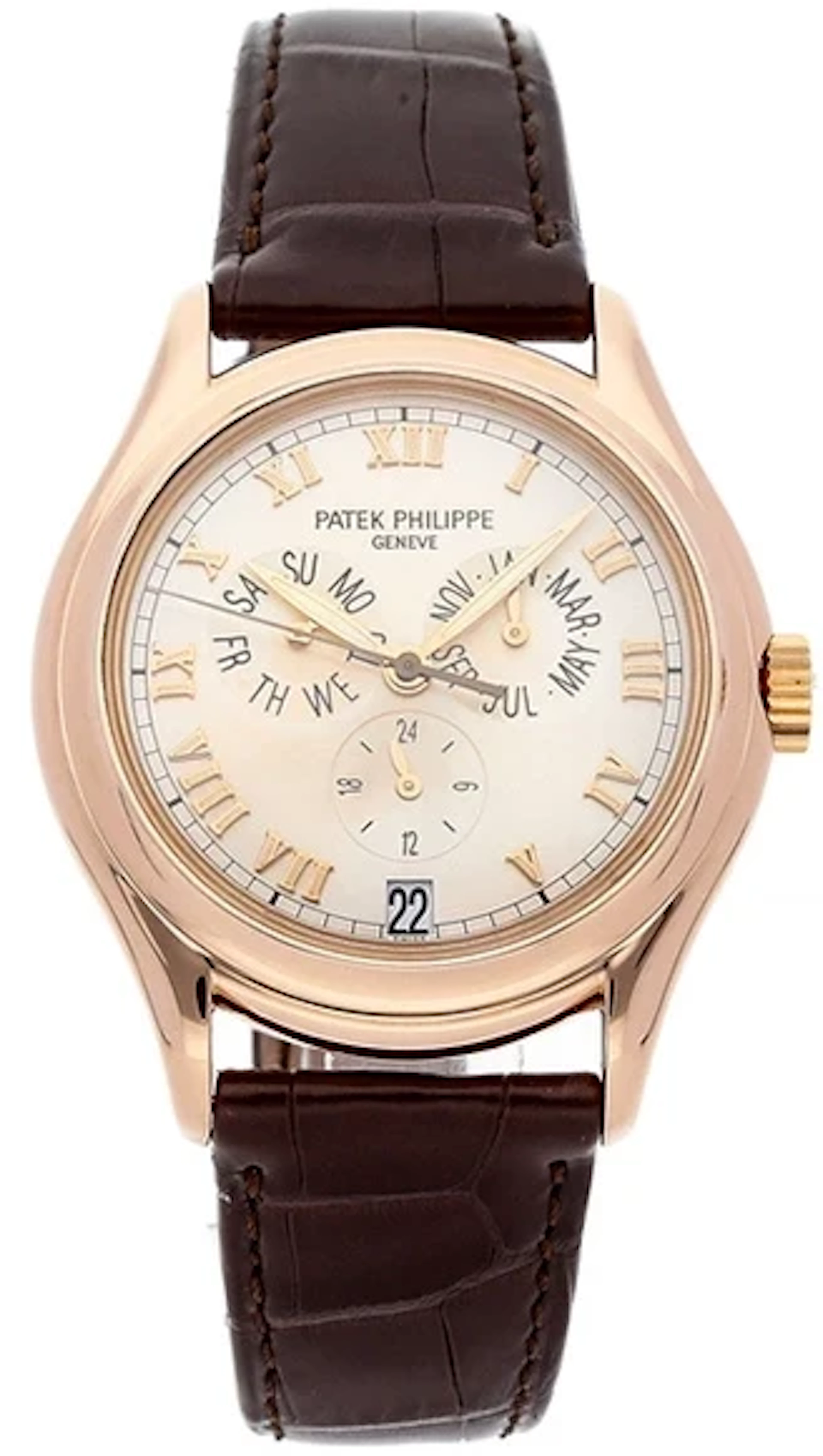 Patek Philippe Complicated Watches Annual Calendar 18K Rose Gold Men's Watch