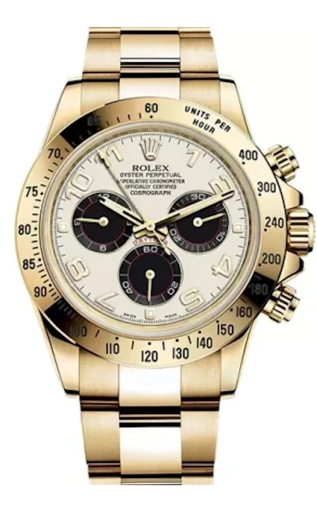 Rolex Daytona Chronograph 18K Yellow Gold Men's Watch