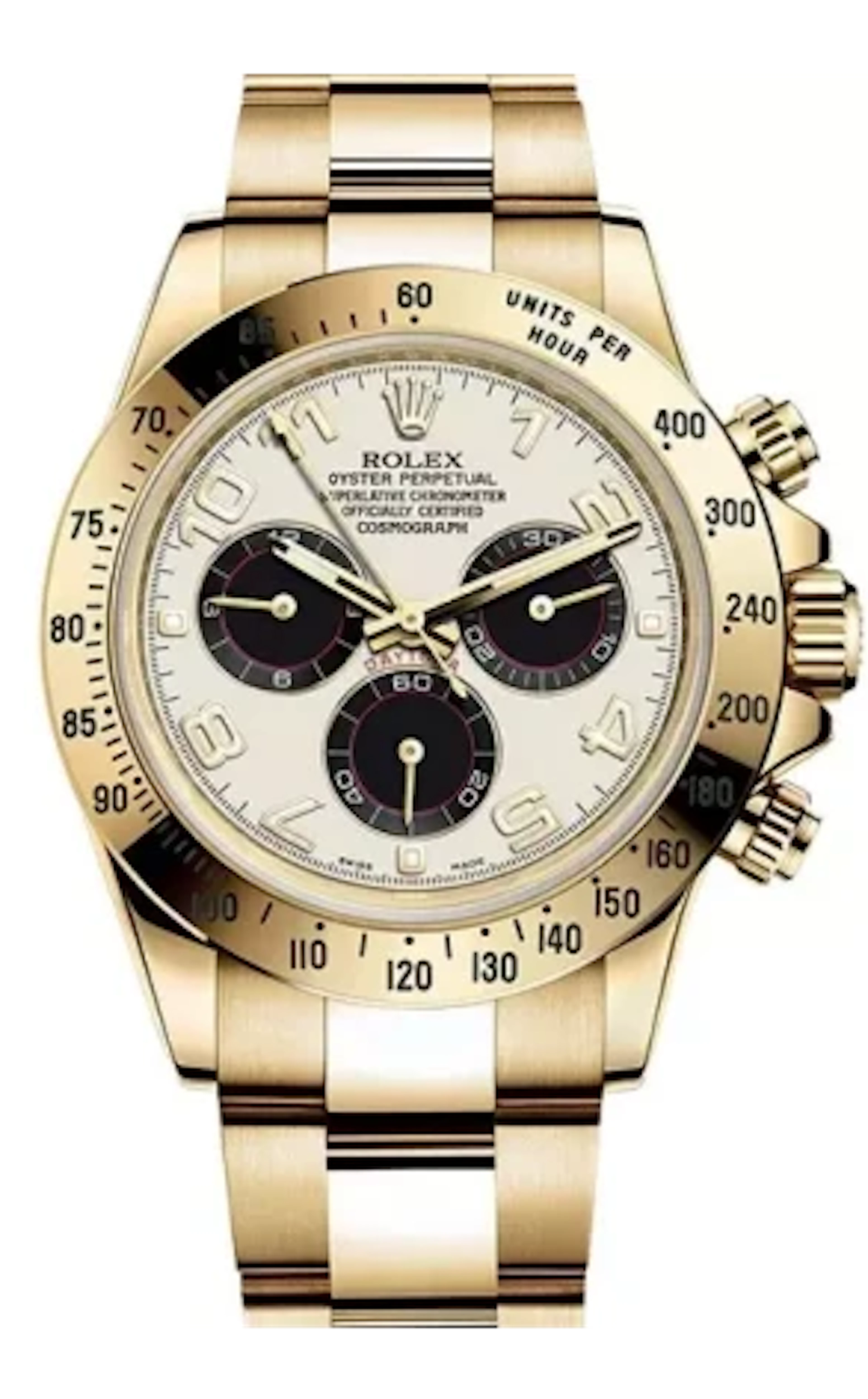 Rolex Daytona Chronograph 18K Yellow Gold Men's Watch