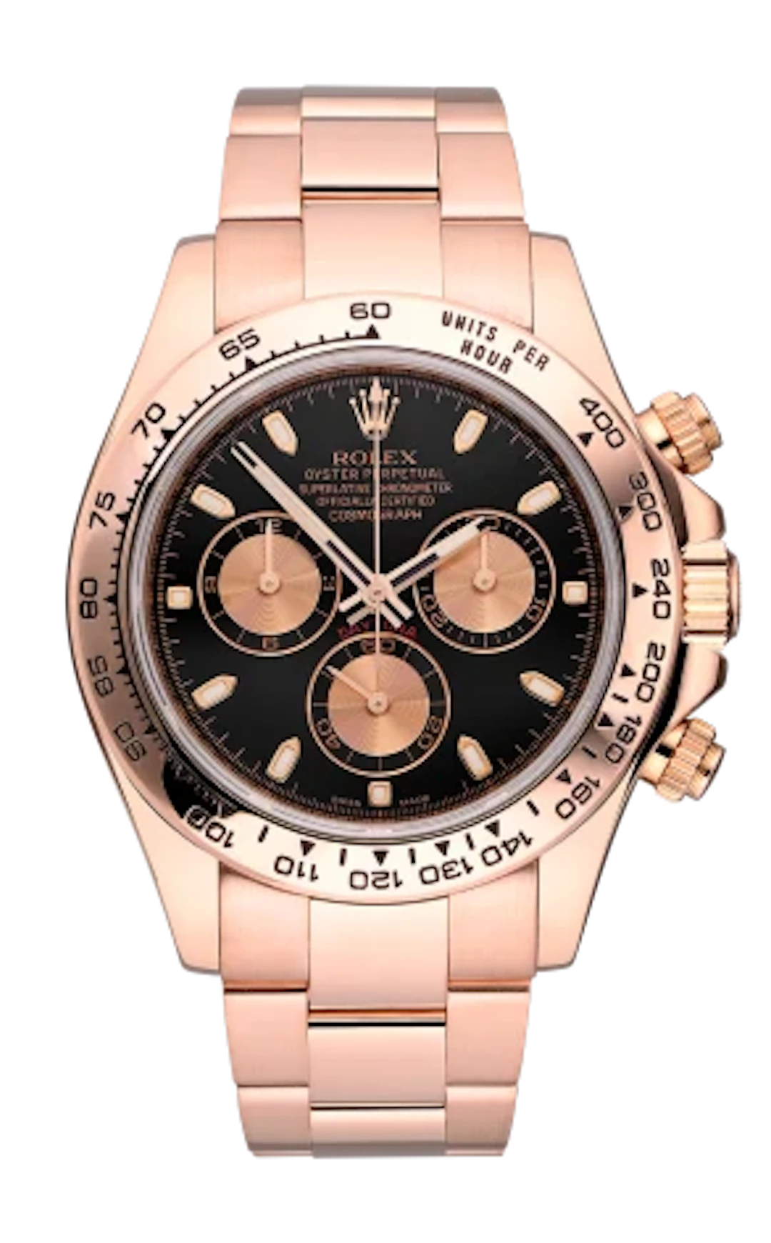 Rolex Daytona Cosmograph Chronograph 18K Rose Gold Men's Watch