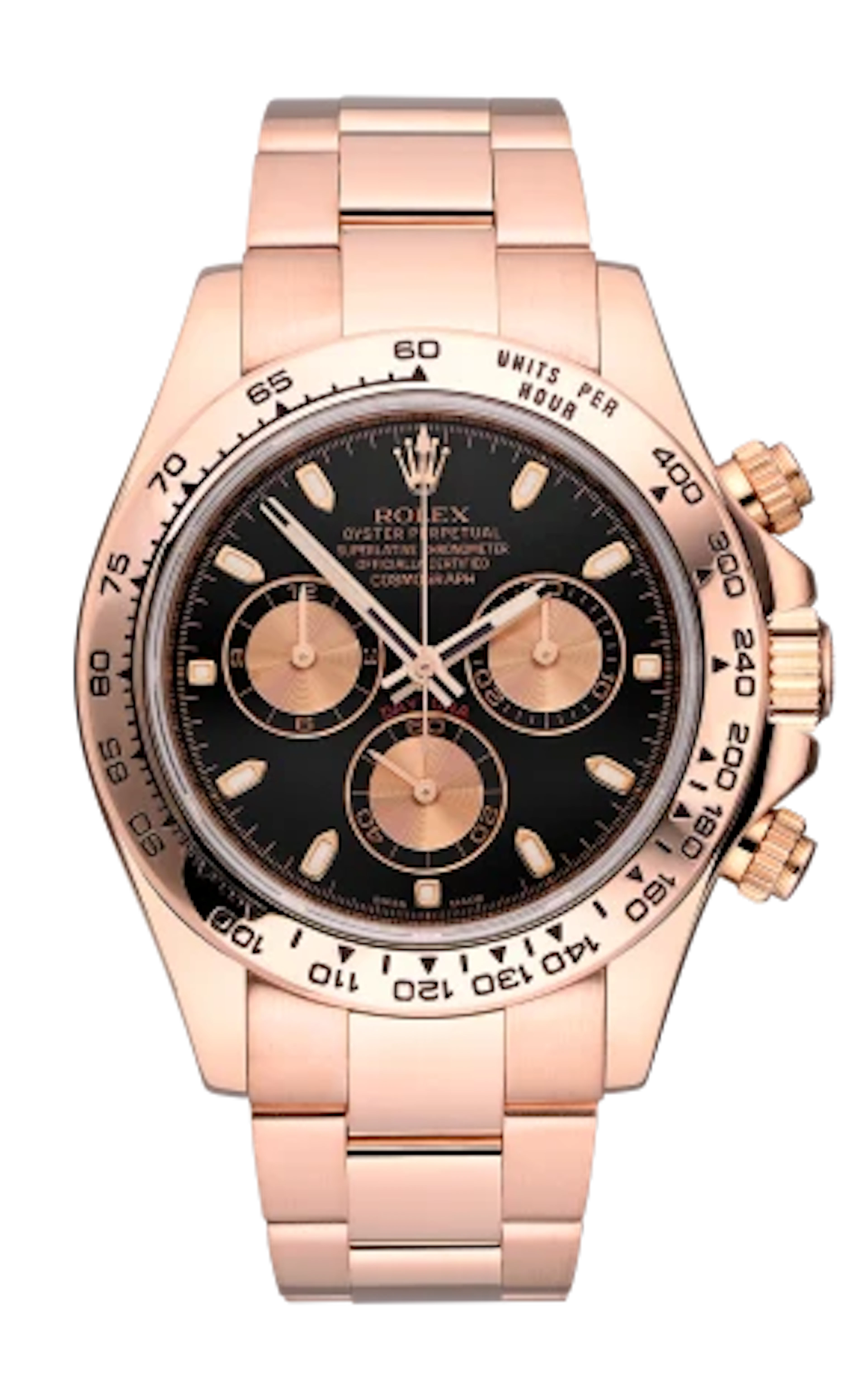 Rolex Daytona Cosmograph Chronograph 18K Rose Gold Men's Watch