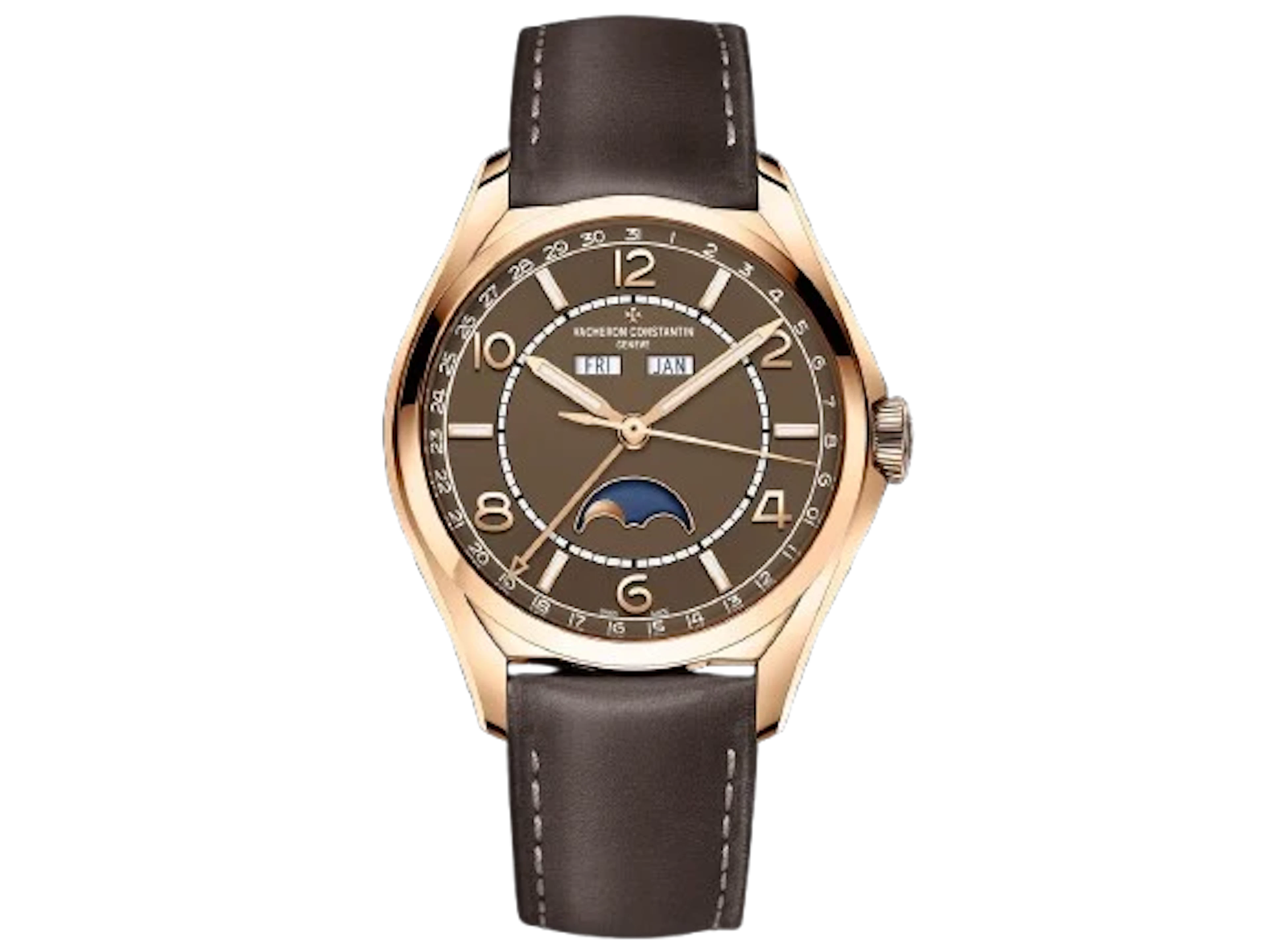 Vacheron Constantin Fiftysix Complete Calendar 18K Rose Gold Men's Watch.