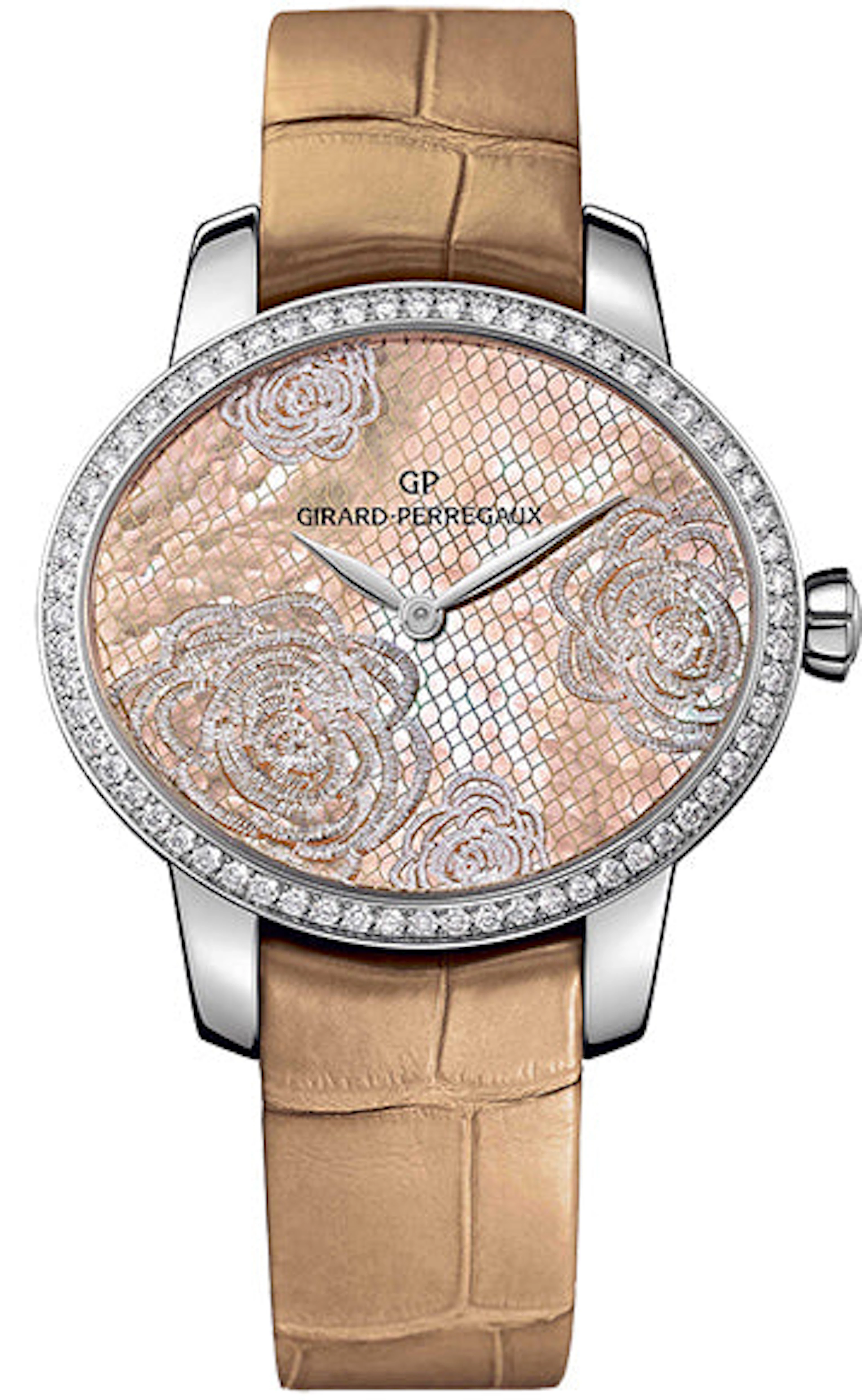 Girard Perregaux Cat's Stainless Steel & Diamonds Lady's Watch