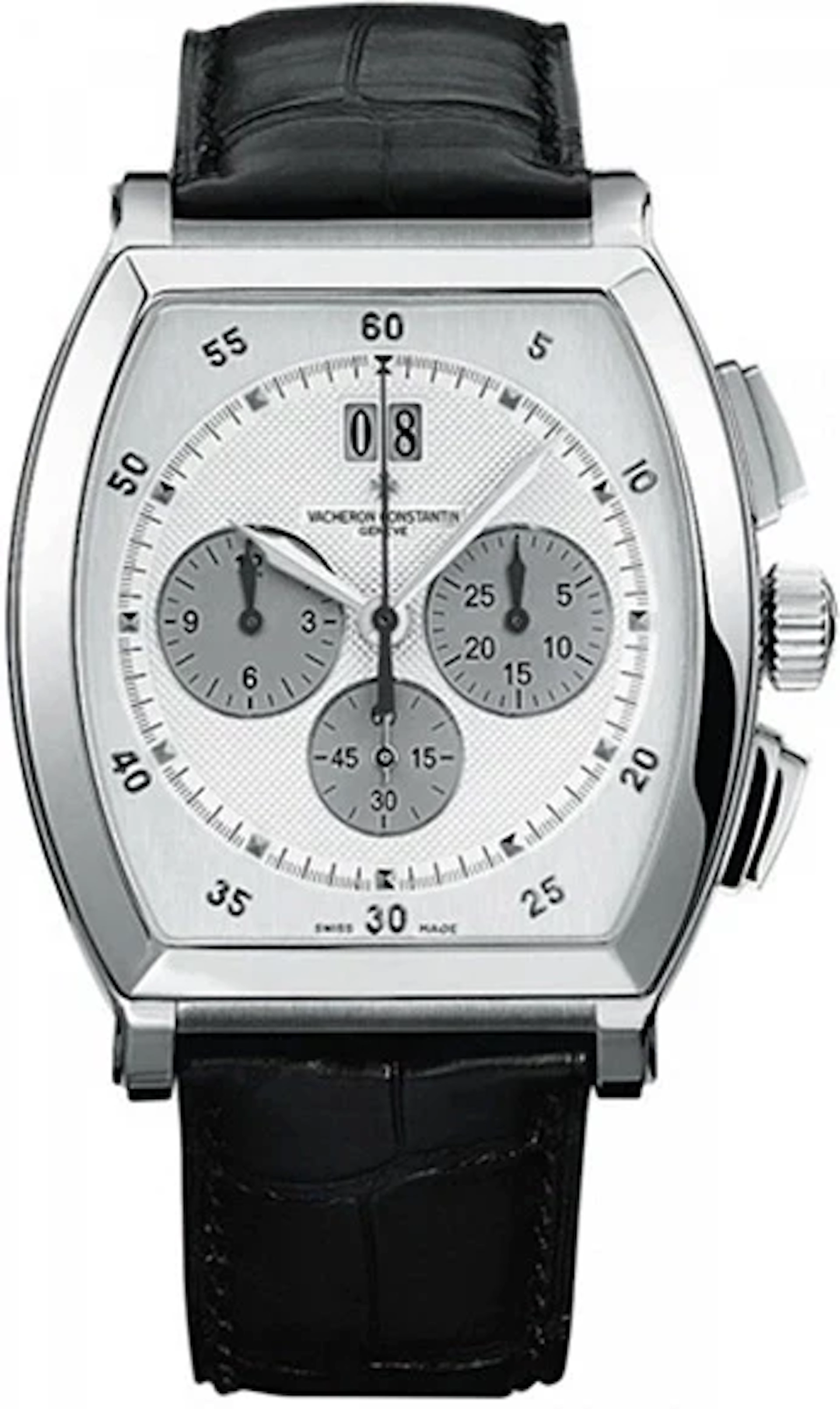 Vacheron Constantin Malte Tonneau Chronograph 18K White Gold Men's Watch