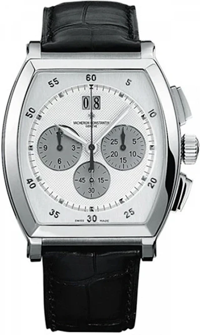 Vacheron Constantin Malte Tonneau Chronograph 18K White Gold Men's Watch