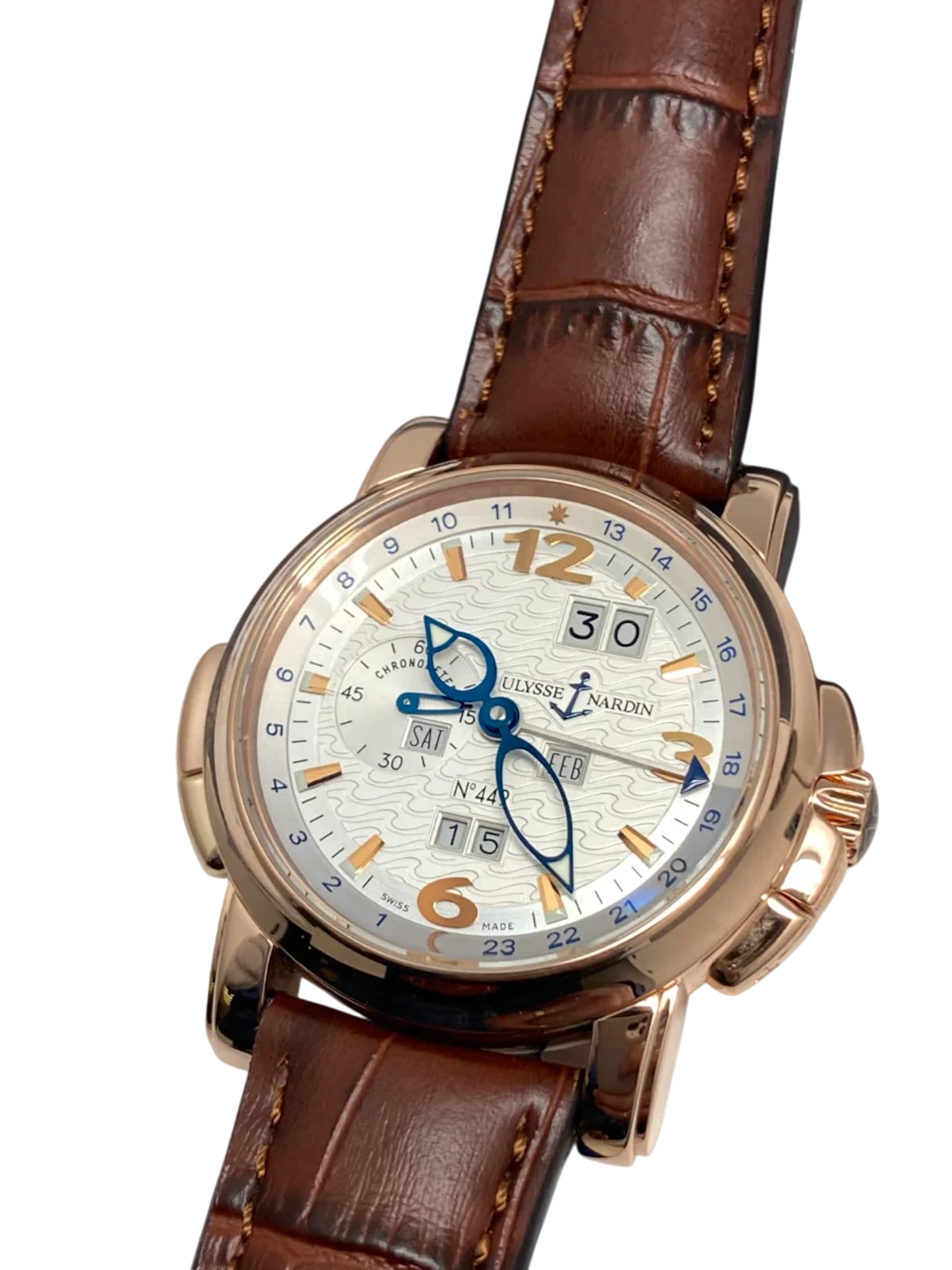Ulysse Nardin GMT Perpetual Limited Edition 18K Rose Gold Men's Watch