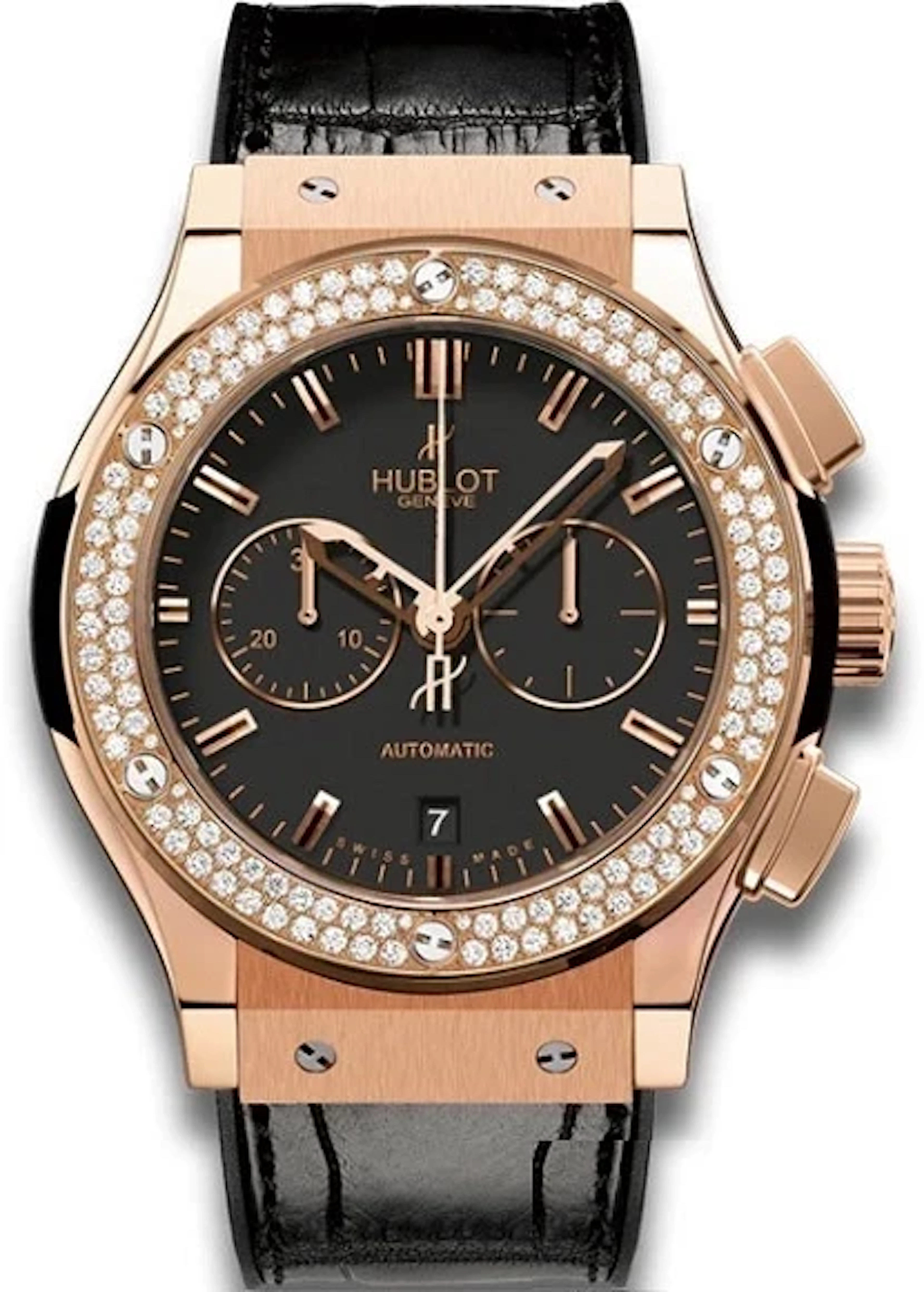 Hublot Classic Fusion Chronograph 45 mm 18K Rose Gold & Diamonds Men's Watch