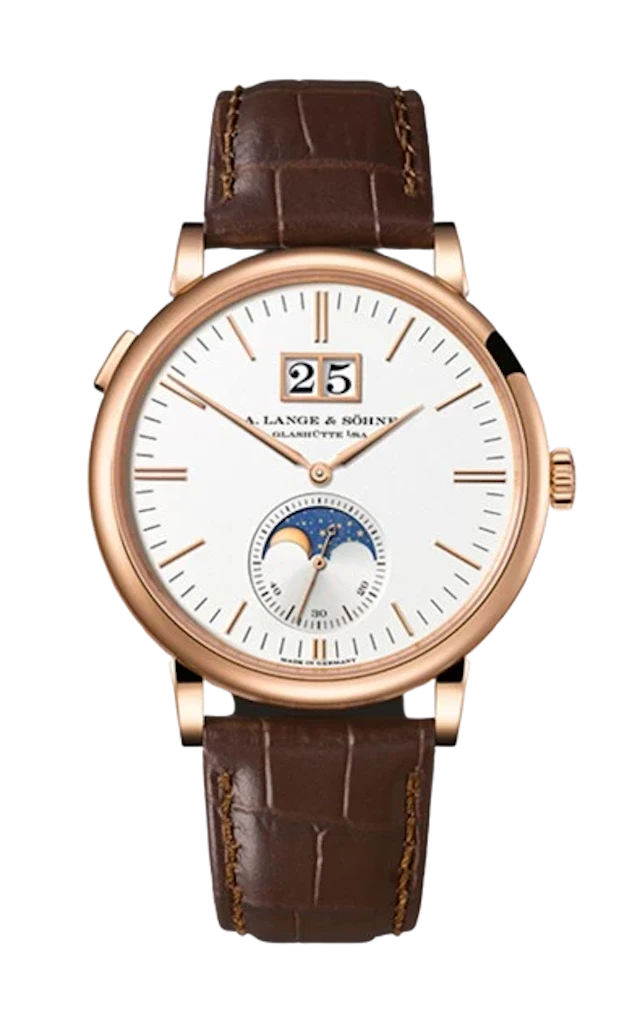 A. Lange & Söhne Saxonia Moon Phase 18K Rose Gold Men’s Watch