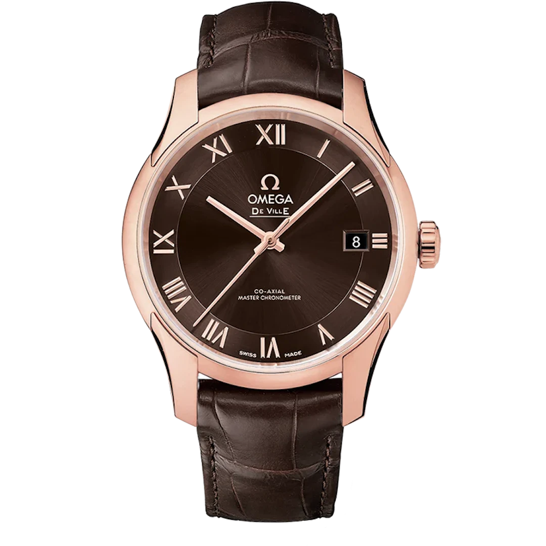 Omega De Vile Hour Vision Co-Axial Master 18K Sedna™Gold Men's Watch