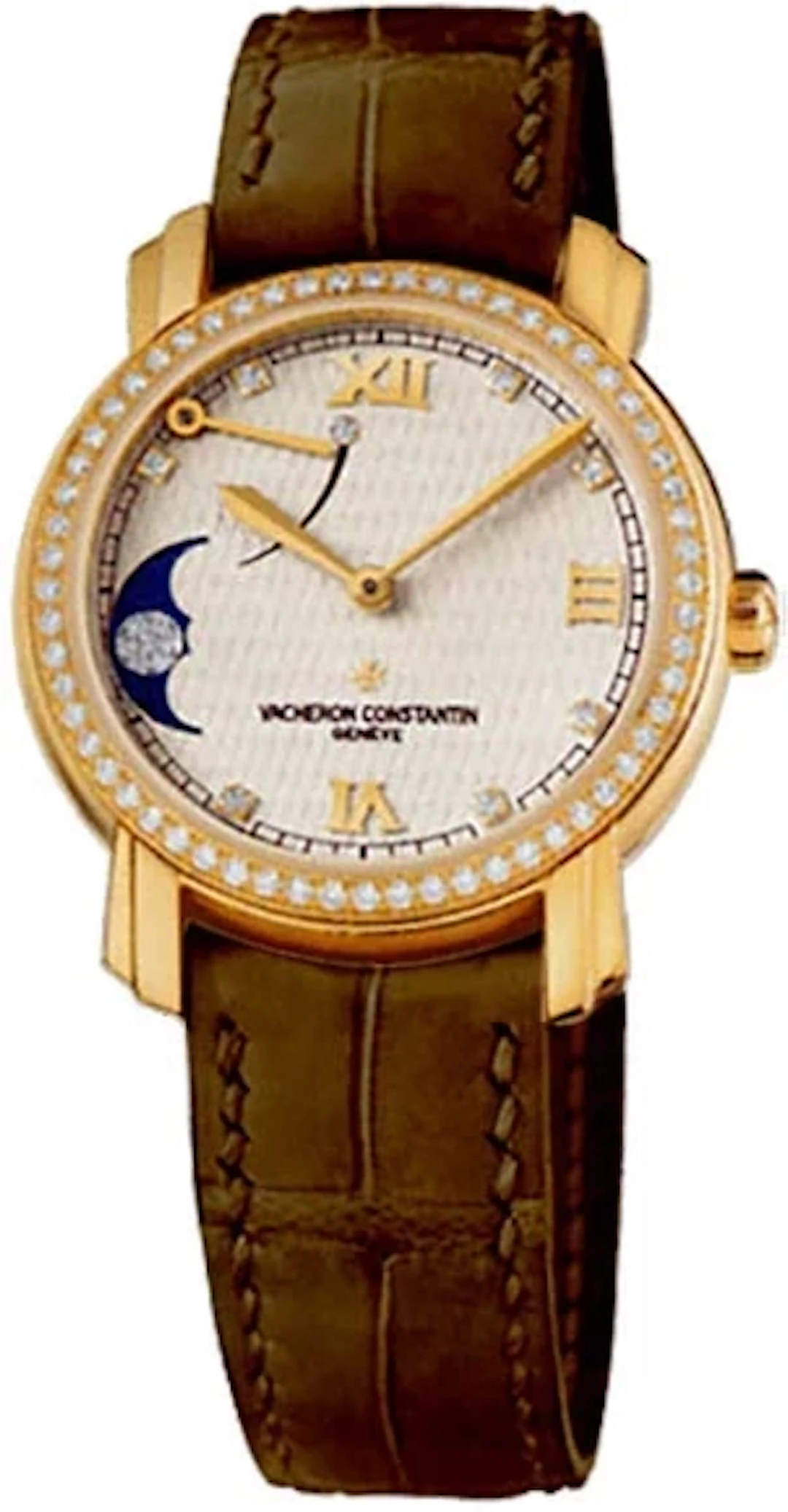 Vacheron Constantin Malte Reserve & Moonphase 18K Yellow Gold & Diamonds
