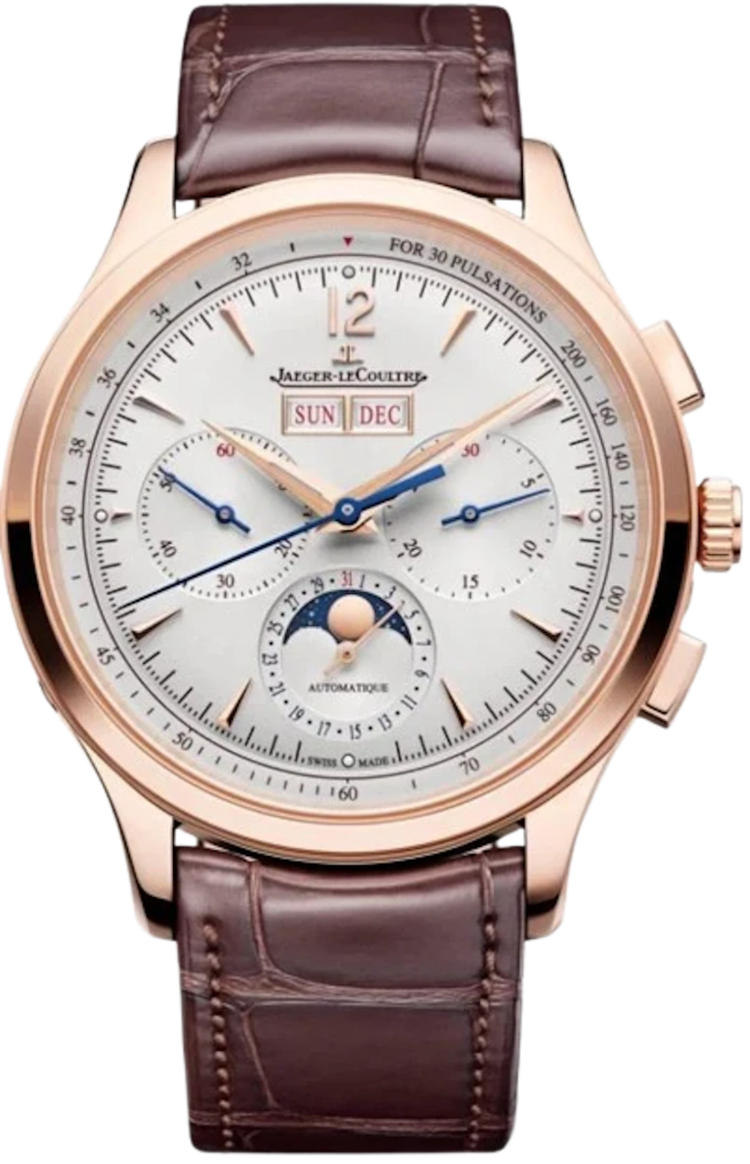 Jaeger-LeCoultre Master Control Chronograph Calendar 18k Rose Gold Men’s Watch