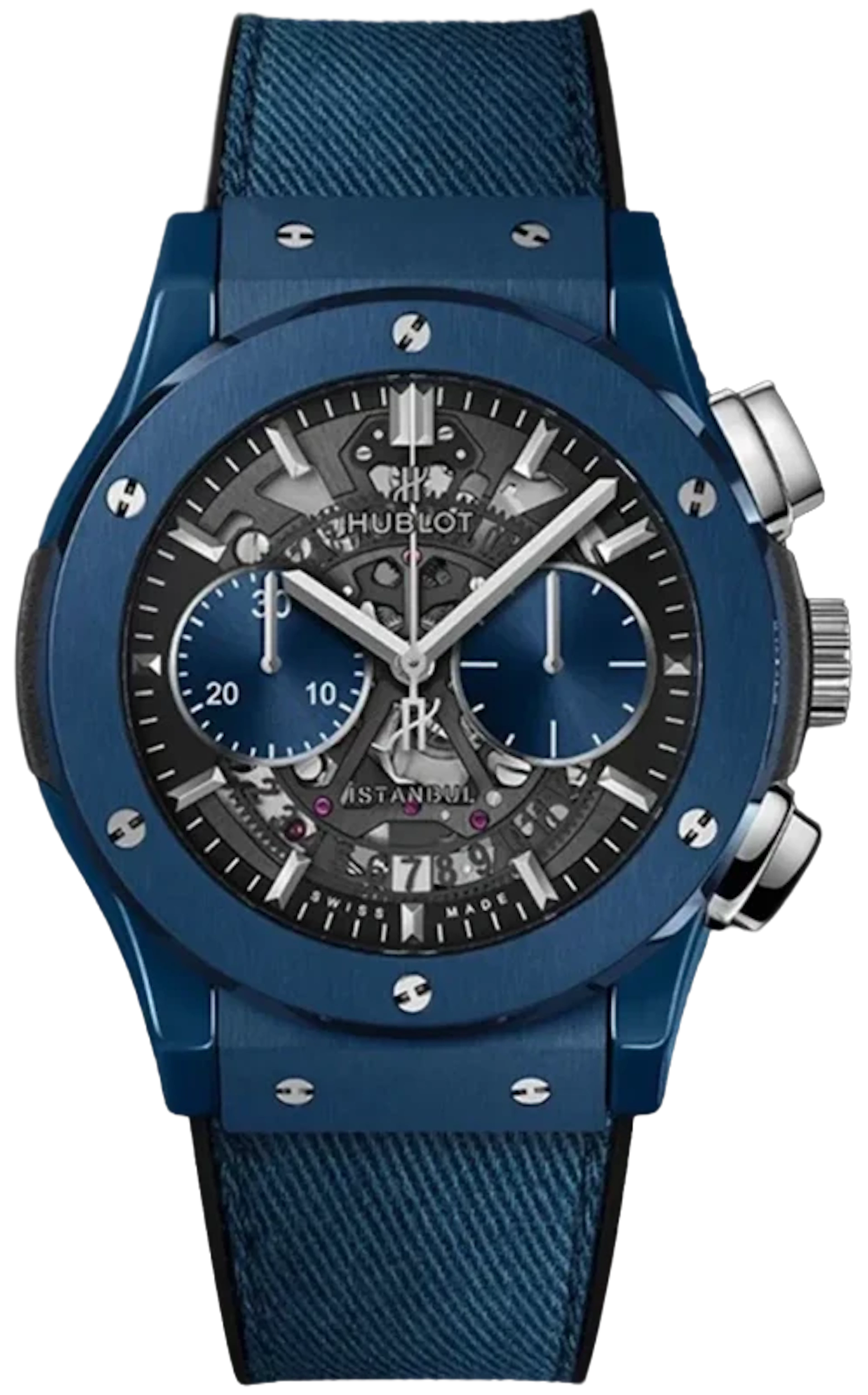 Hublot Classic Fusion Aerofusion Bosphorus Blue Ceramic Men's Watch