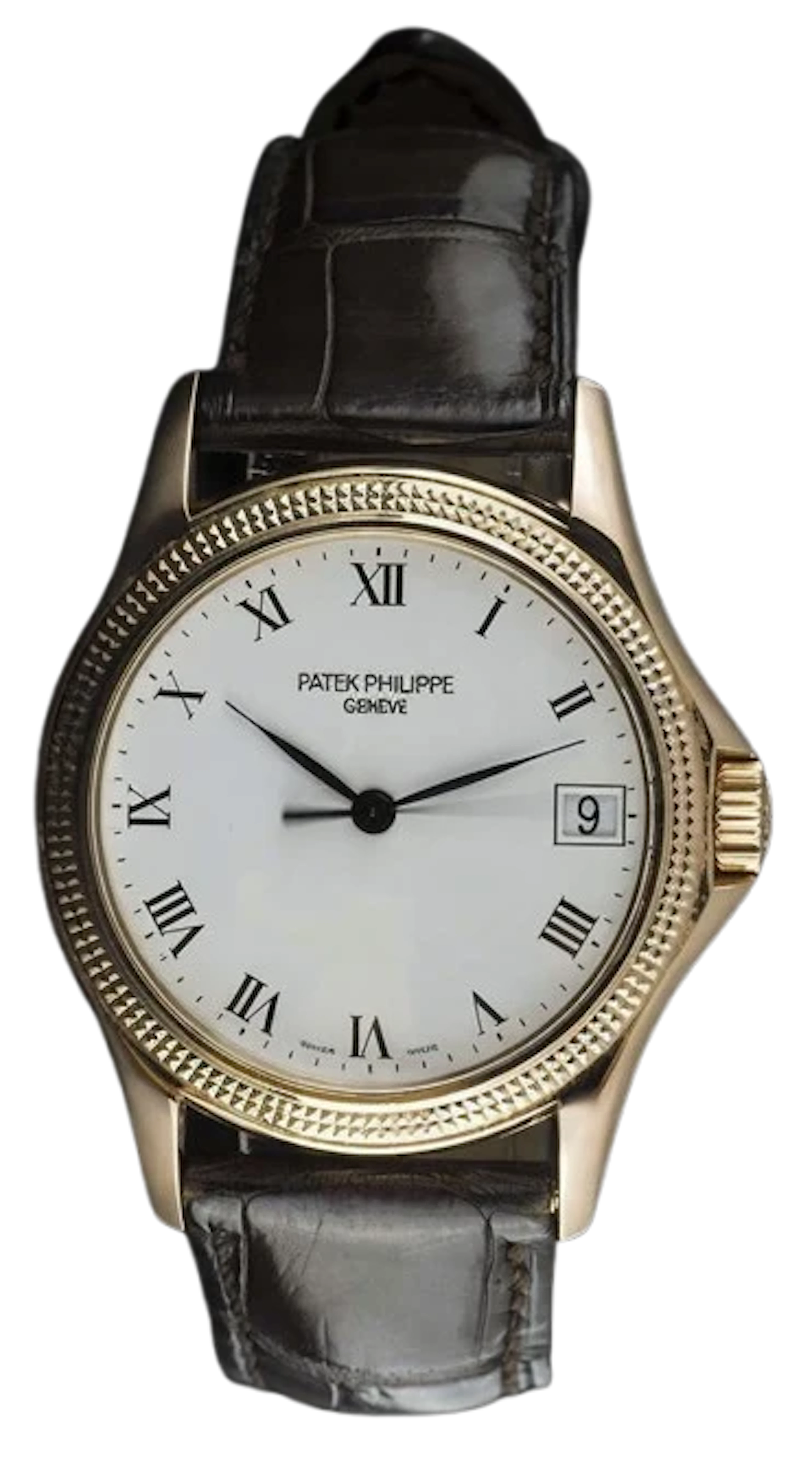Patek Philippe Calatrava “Clous de Paris” 18K Rose Gold Men’s Watch