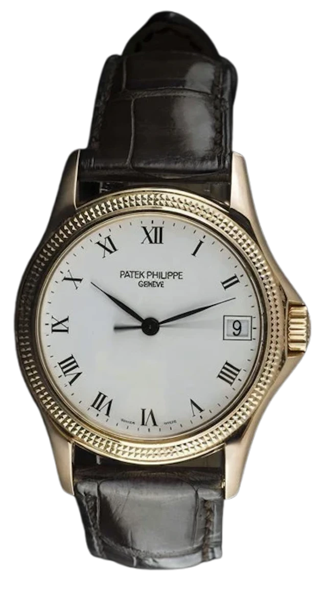 Patek Philippe Calatrava “Clous de Paris” 18K Rose Gold Men’s Watch